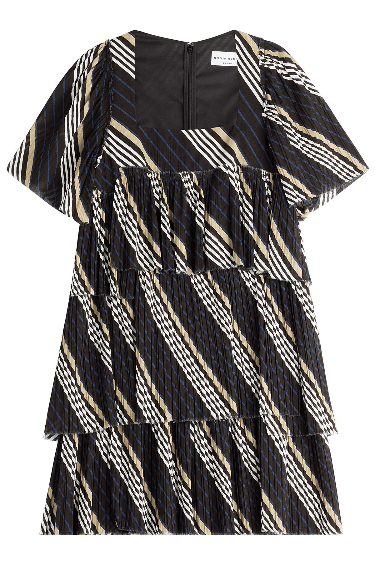 Cotton Diagonal Stripe Dress by Sonia Rykiel