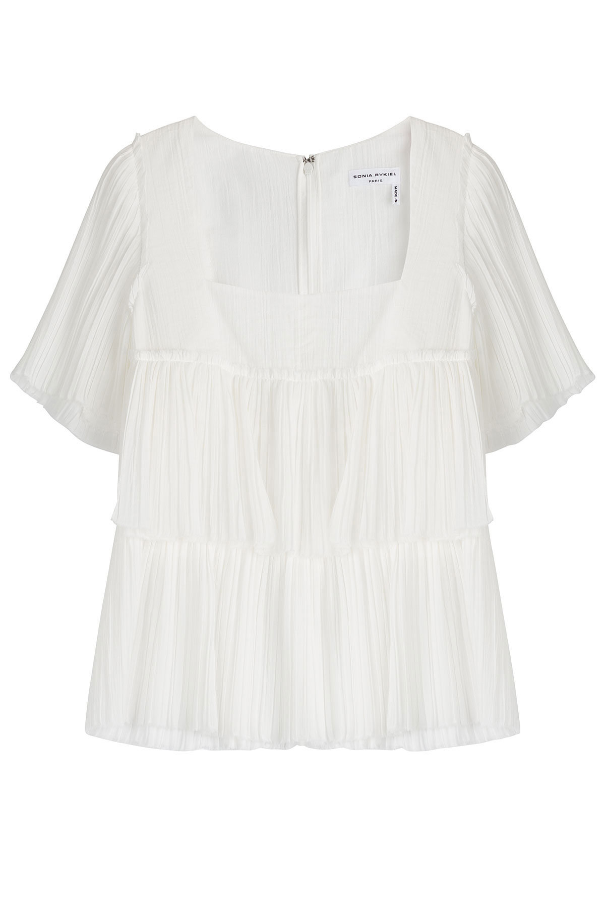 Pleated Cotton Blouse by Sonia Rykiel