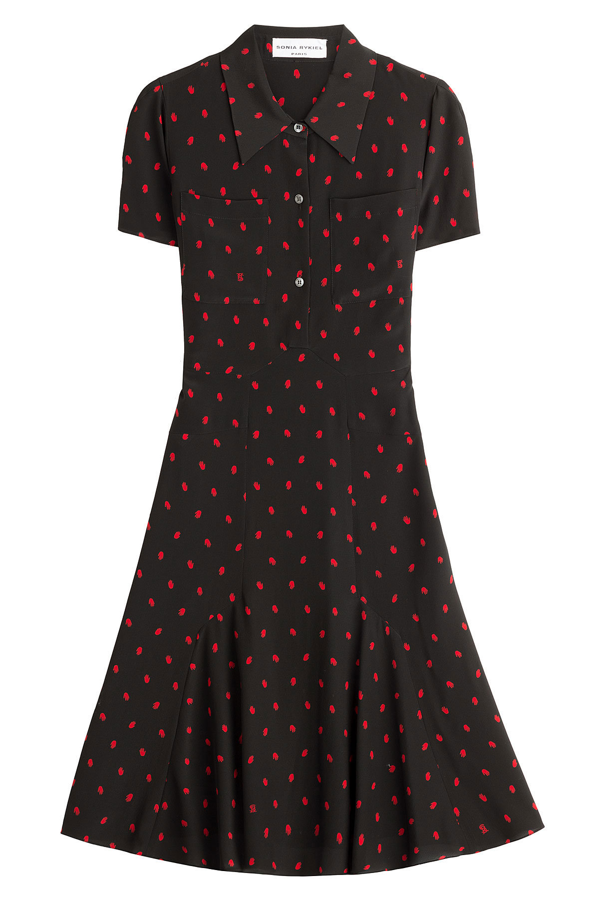 Sonia Rykiel - Printed Silk Crepe Dress