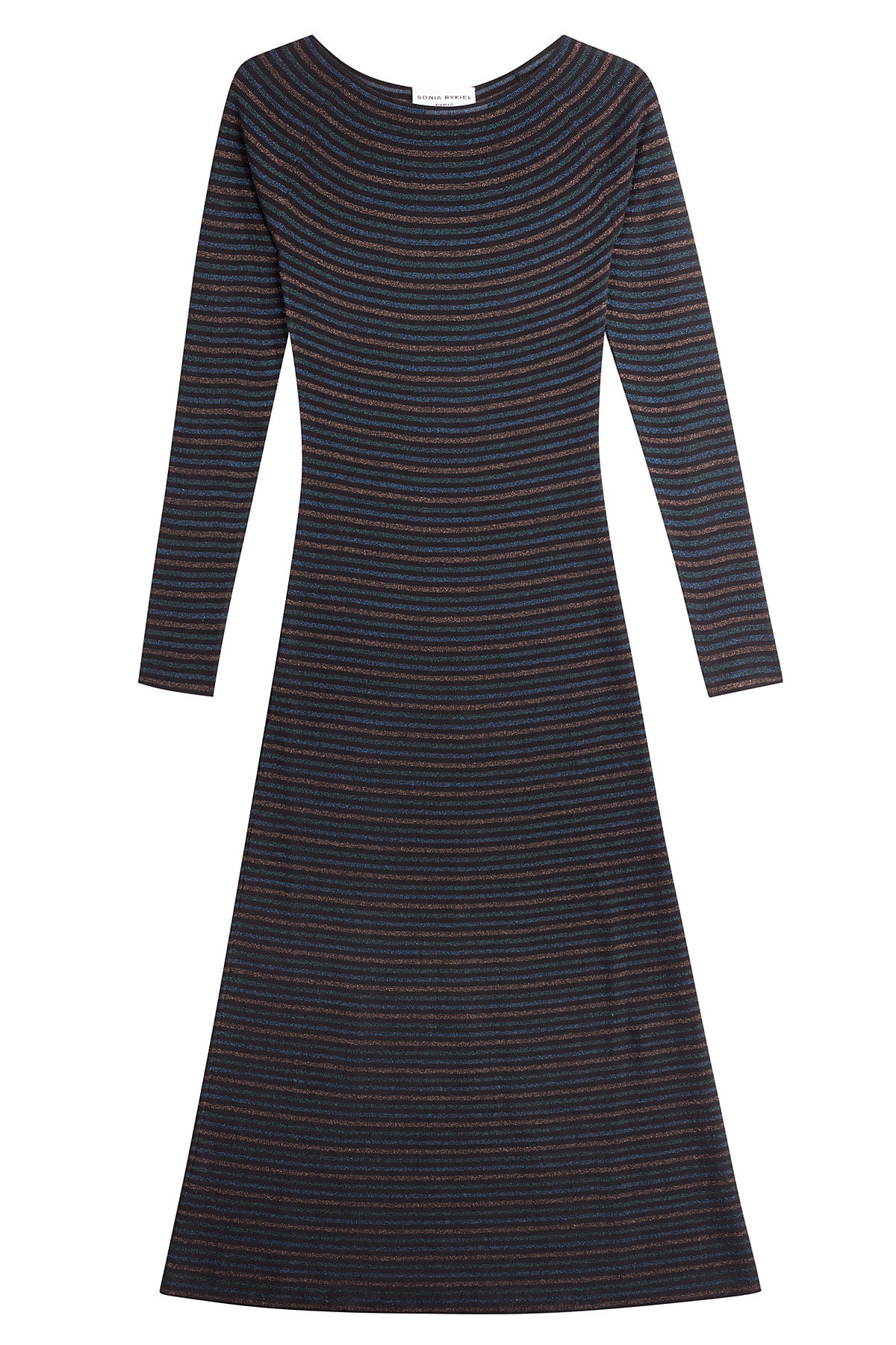 Sonia Rykiel - Striped Dress with Metallic Thread