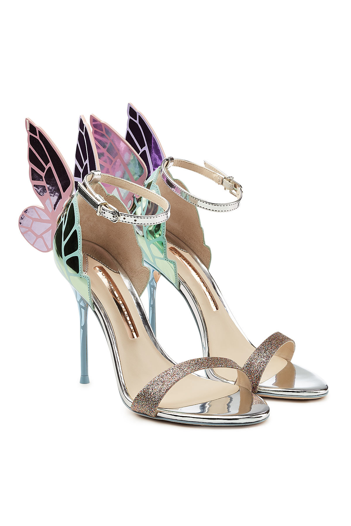 Sophia Webster - Chiara Metallic Leather Sandals