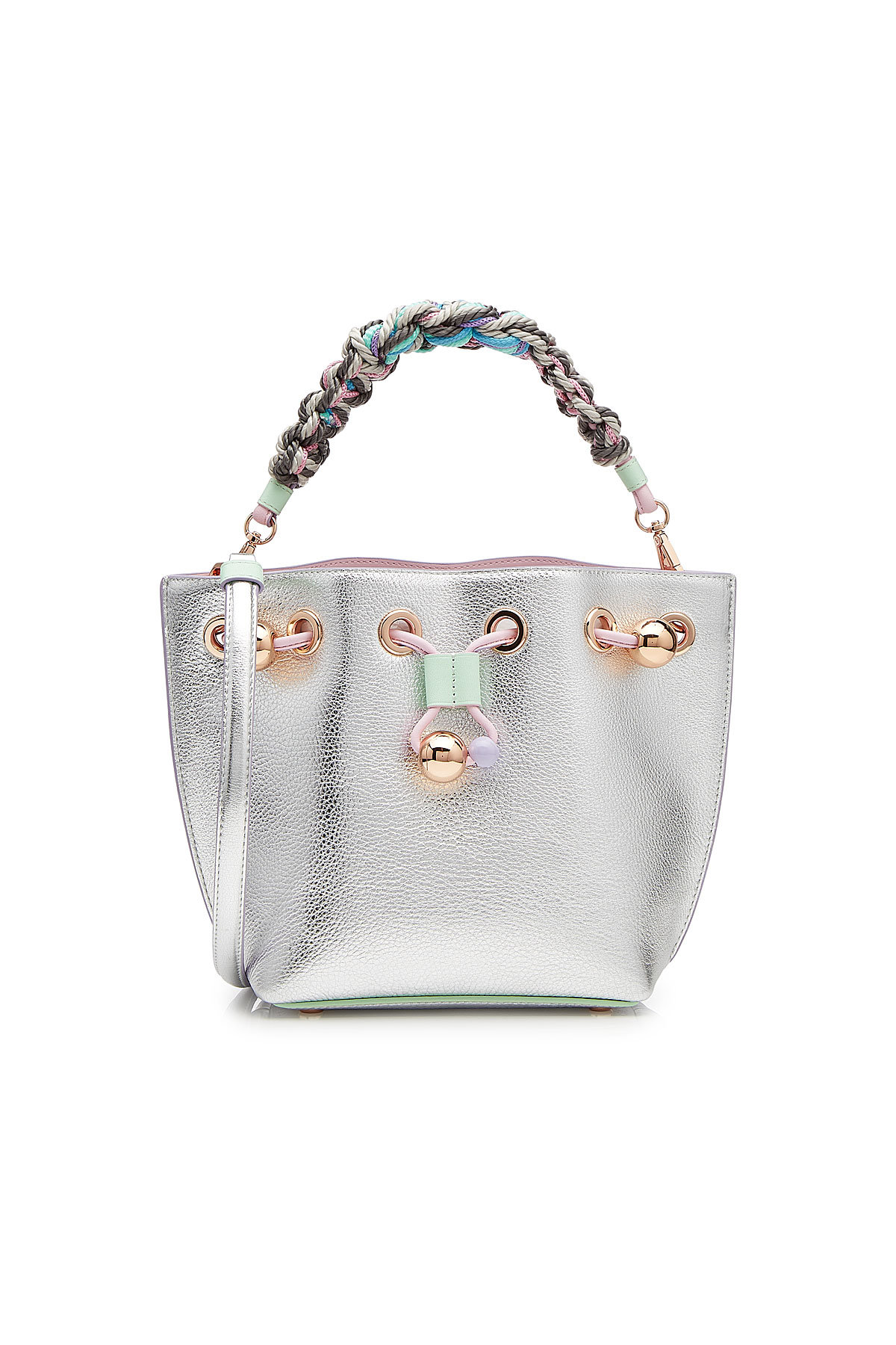Sophia Webster - Romy Mini Flower Leather Bucket Bag