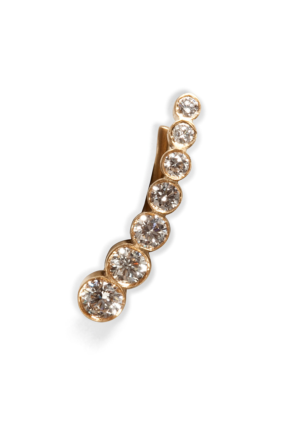 Sophie Bille Brahe - Gold/Diamond Petite Croissant de Lune Earring
