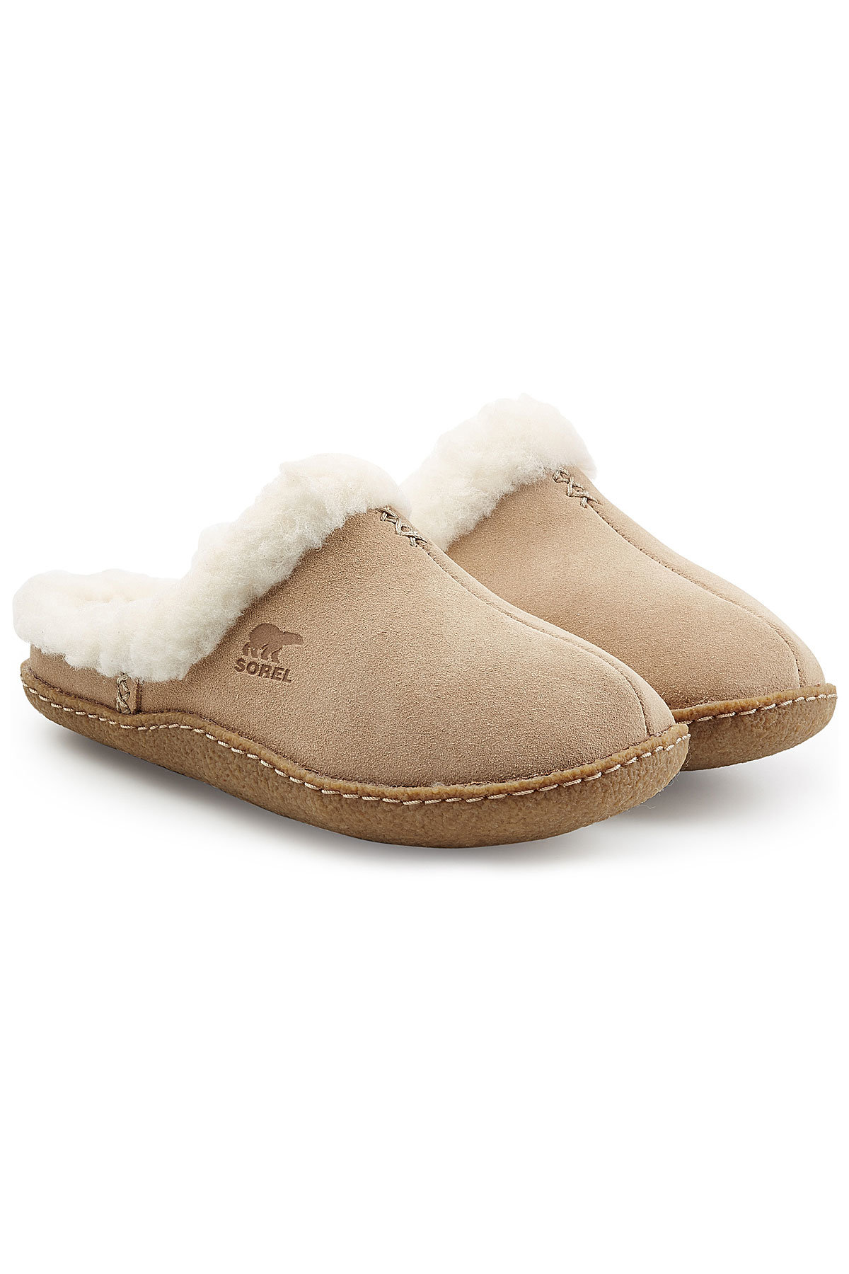 Sorel - Shearling Lined Suede Slippers
