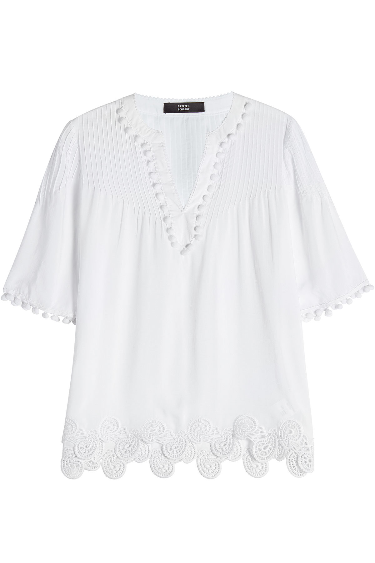 Steffen Schraut - Blouse with Lace Details
