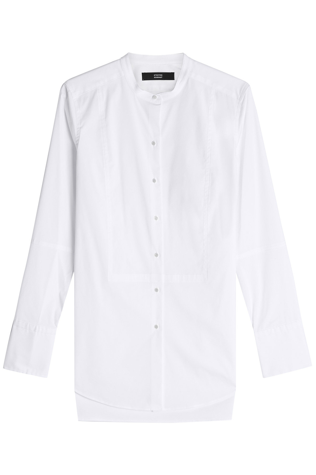 Steffen Schraut - Collarless Blouse with Cotton