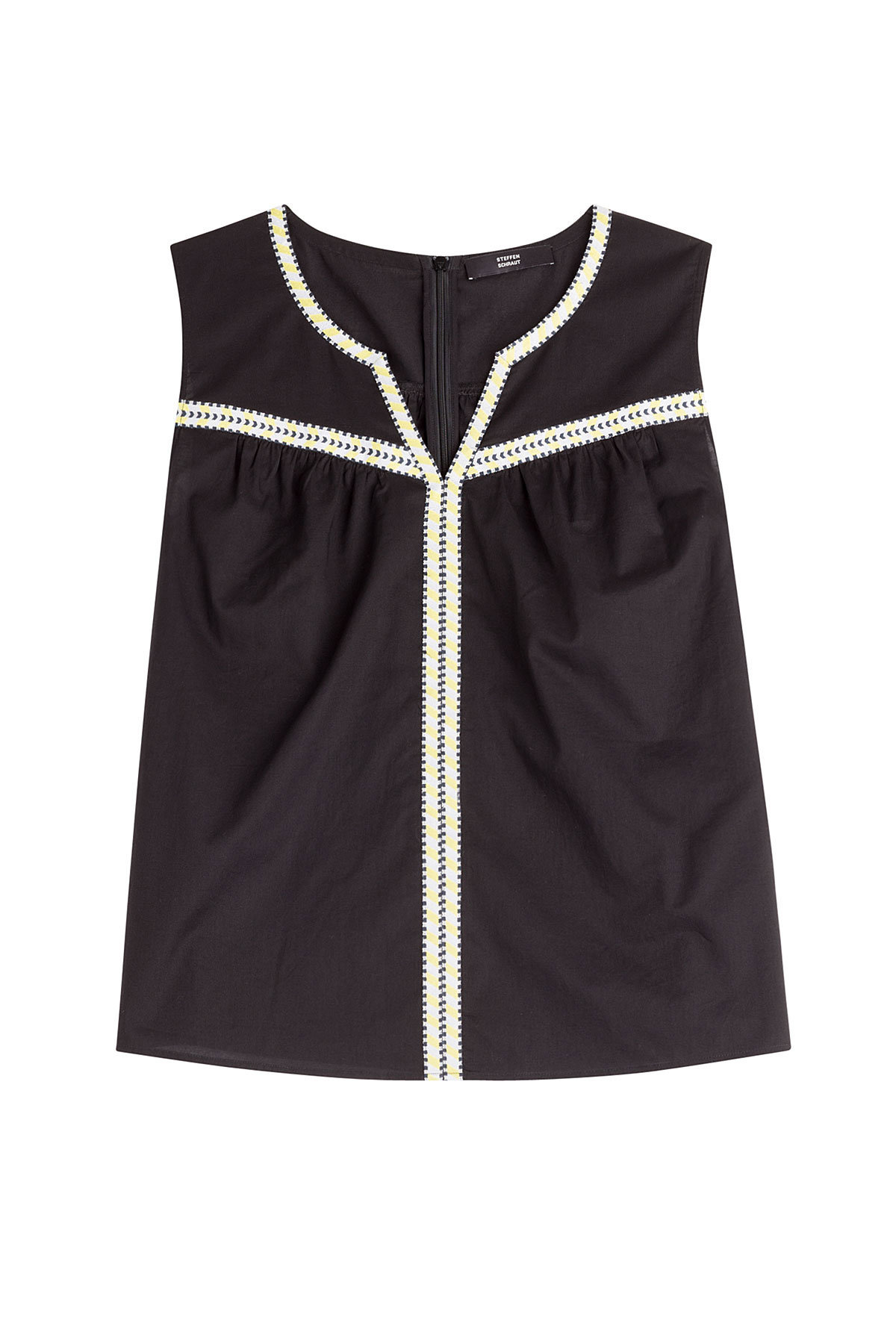 Steffen Schraut - Cotton Shell with Embroidered Trim