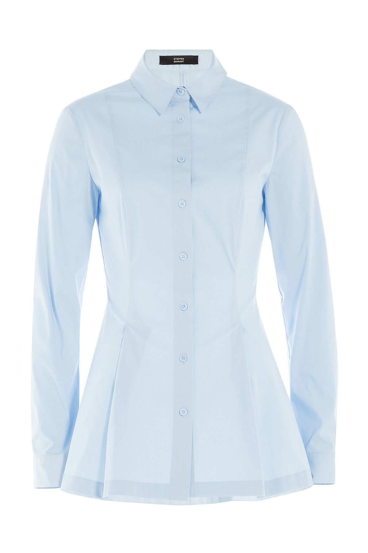 Steffen Schraut - Stretch Cotton Peplum Button-Down