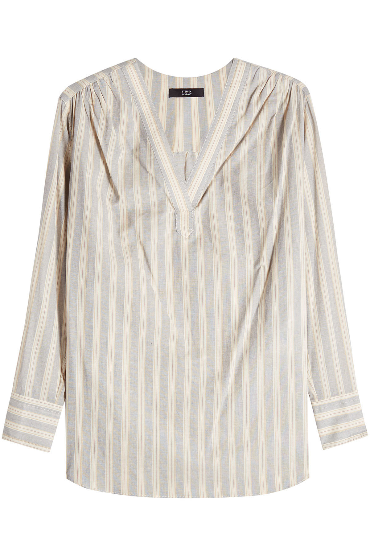 Steffen Schraut - Striped Cotton Tunic Top