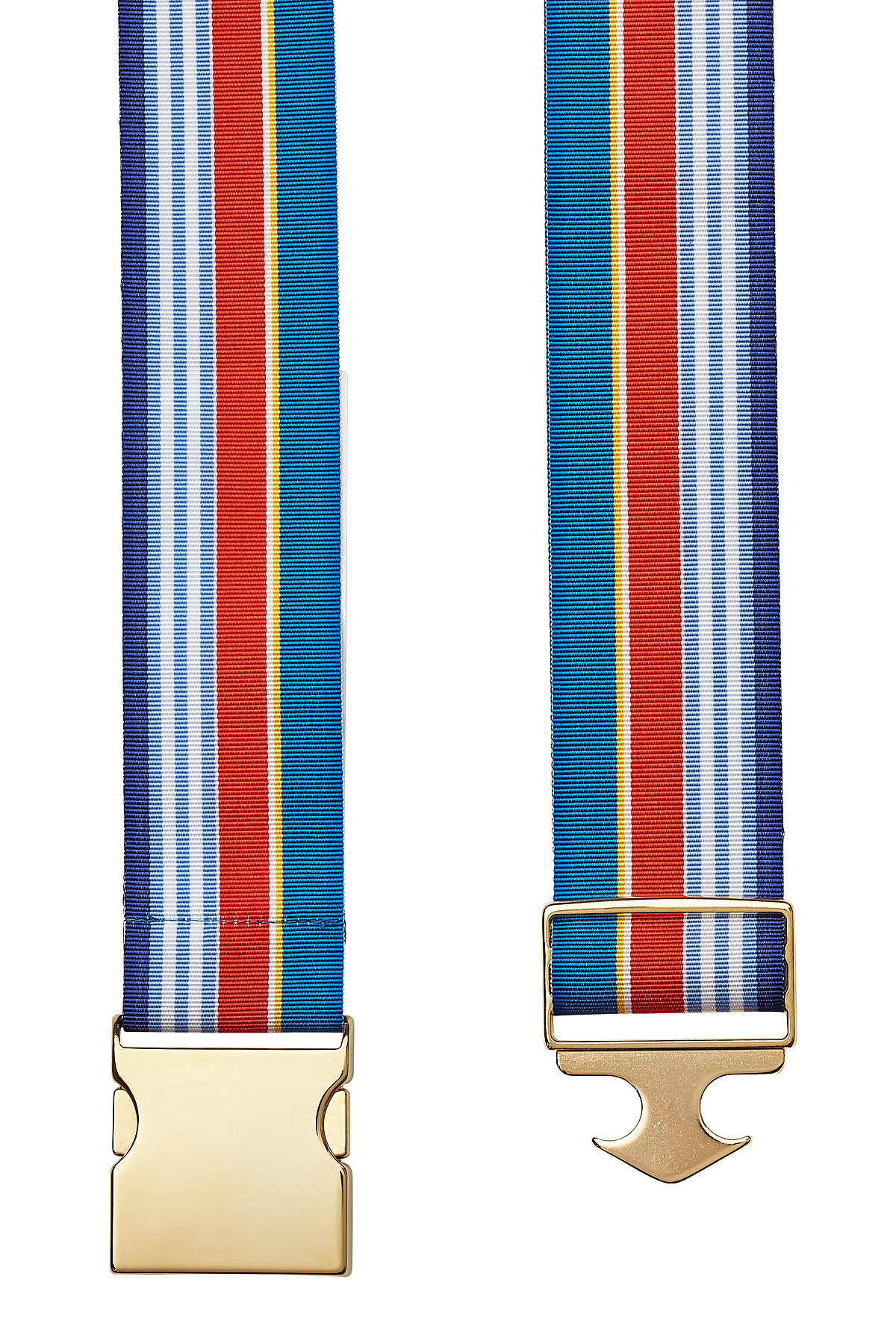 Stella Jean - Striped Buckle Belt