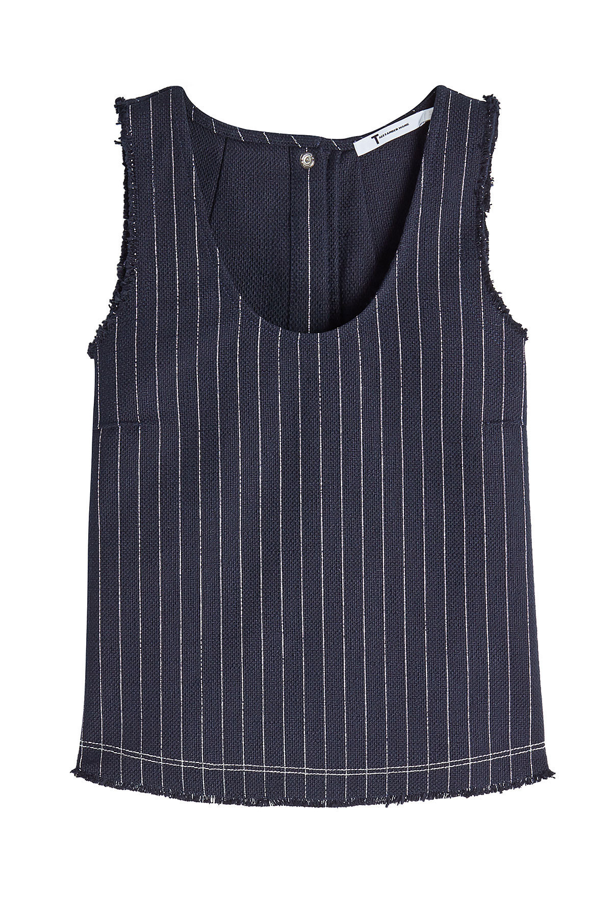 T by Alexander Wang - Pinstriped Sleeveless Top