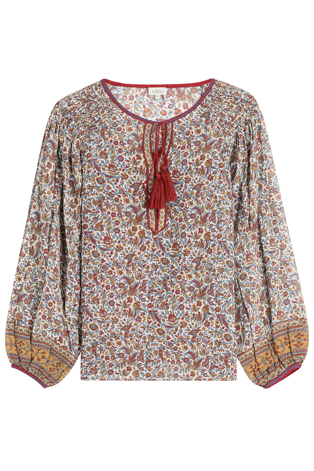 Talitha - Printed Silk Tunic Blouse