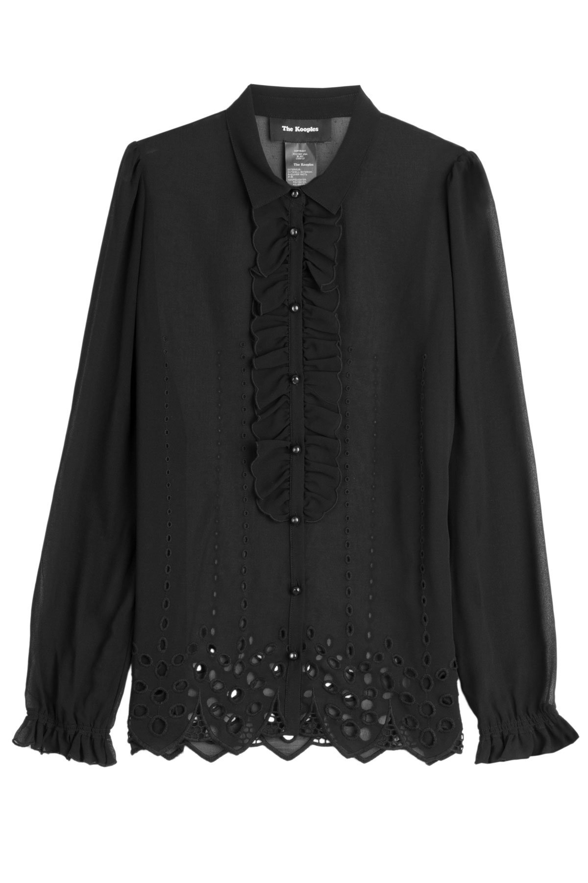 The Kooples - Blouse with Broderie Anglaise