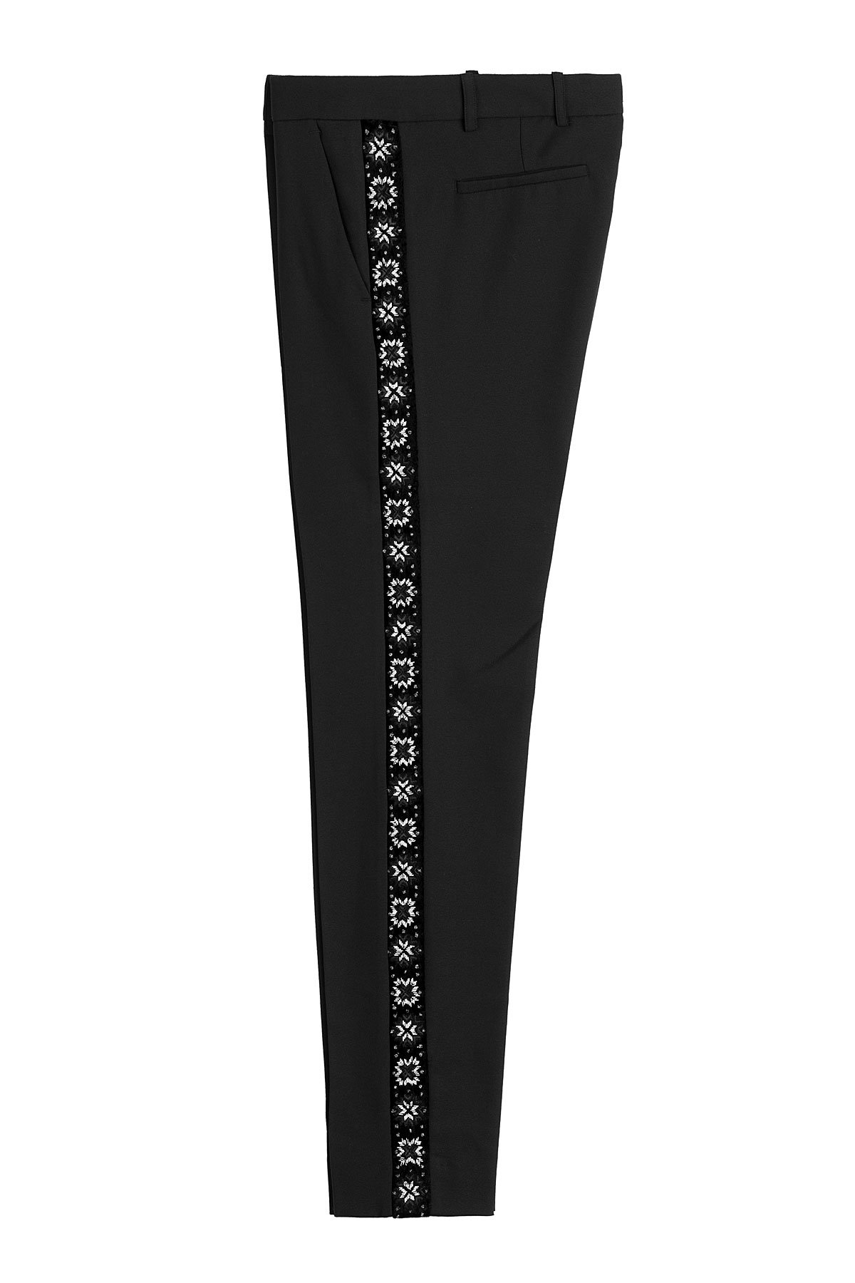 The Kooples - Pants with Embellished and Embroidered Trim