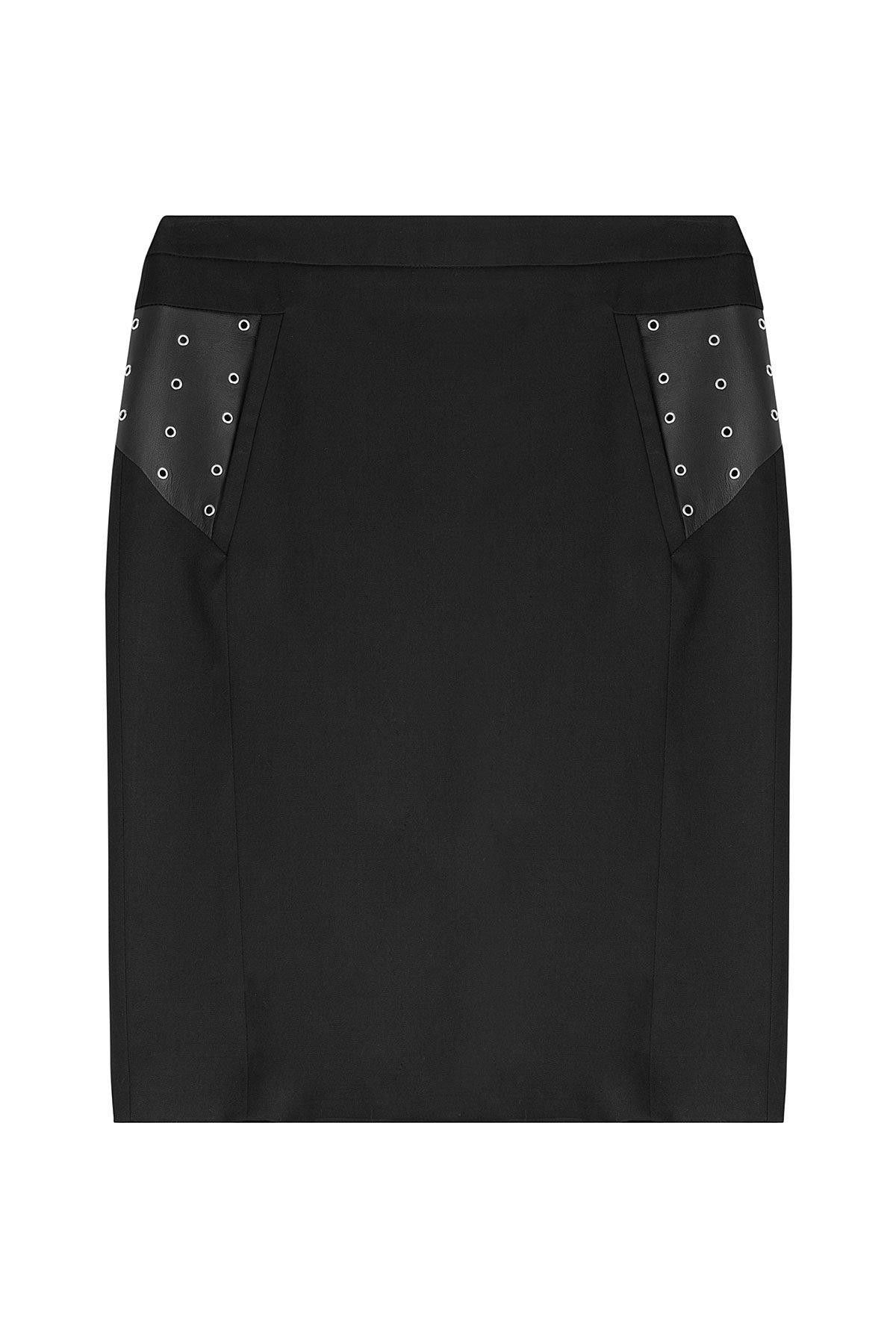 The Kooples - Wool Skirt with Eyelets