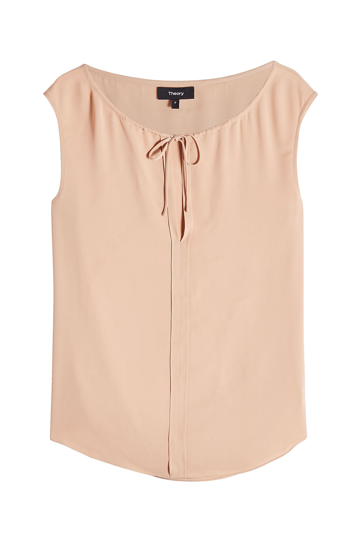 Theory - Silk Tie-Neck Blouse