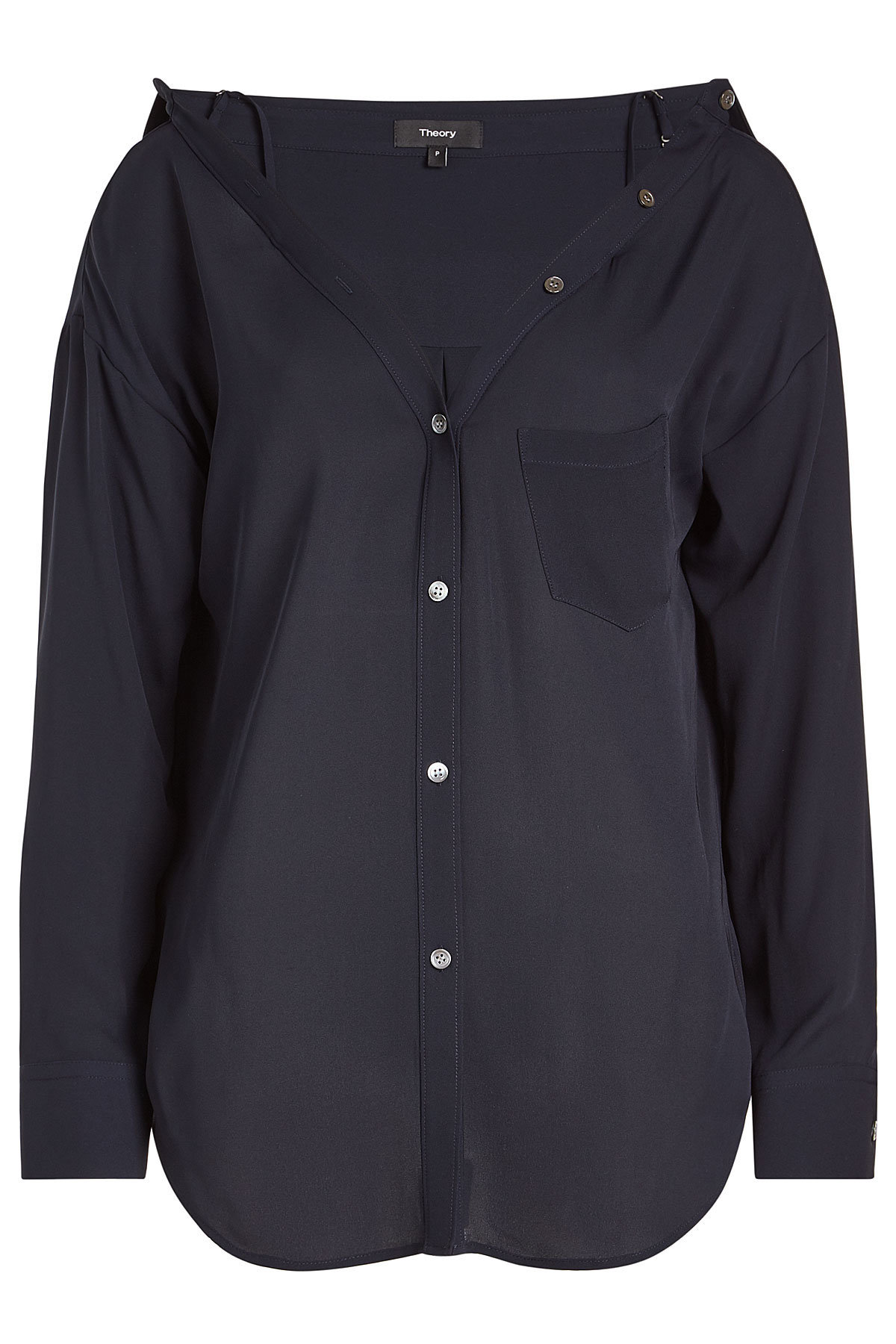 Theory - Tamalee Silk Blouse