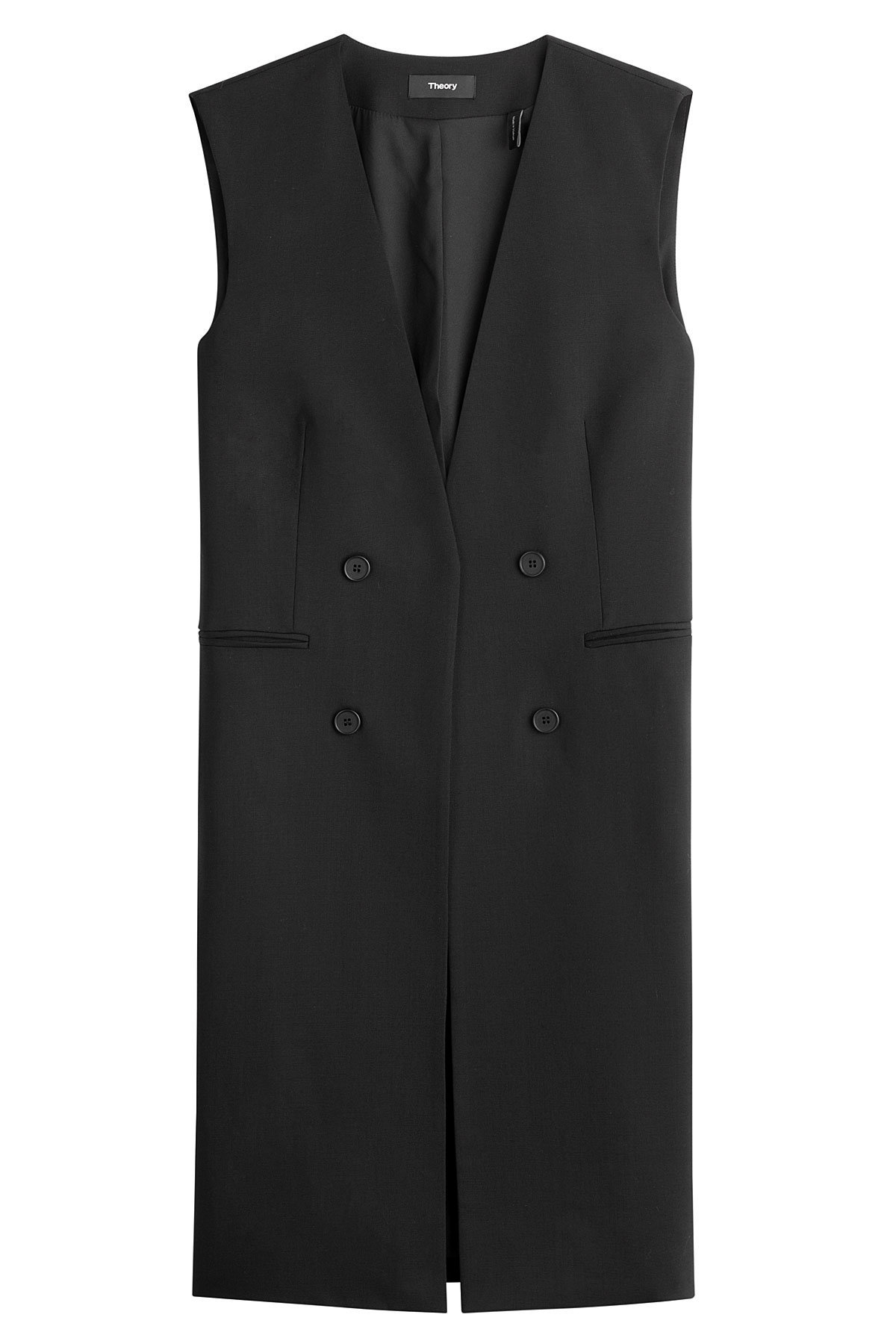Theory - Wool Vest with Open Front