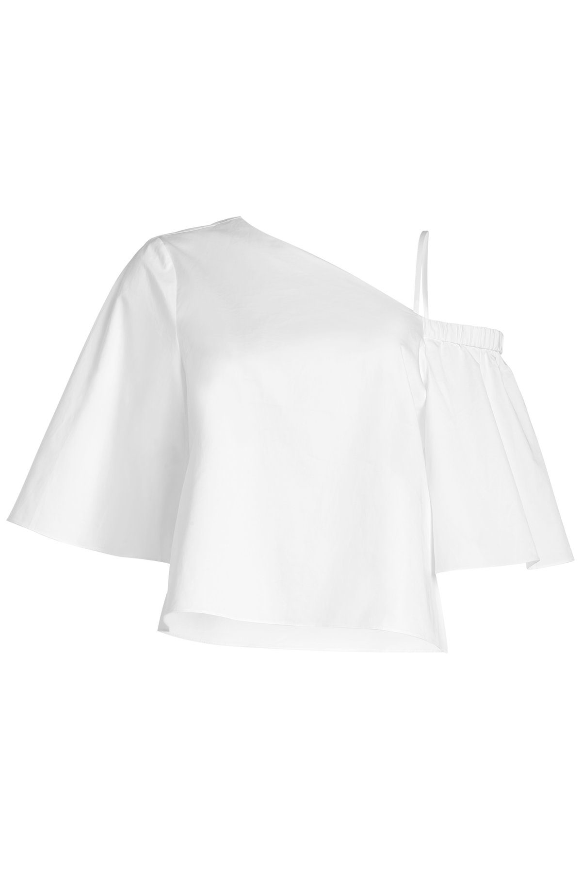 Cotton One-Shoulder Top by Tibi
