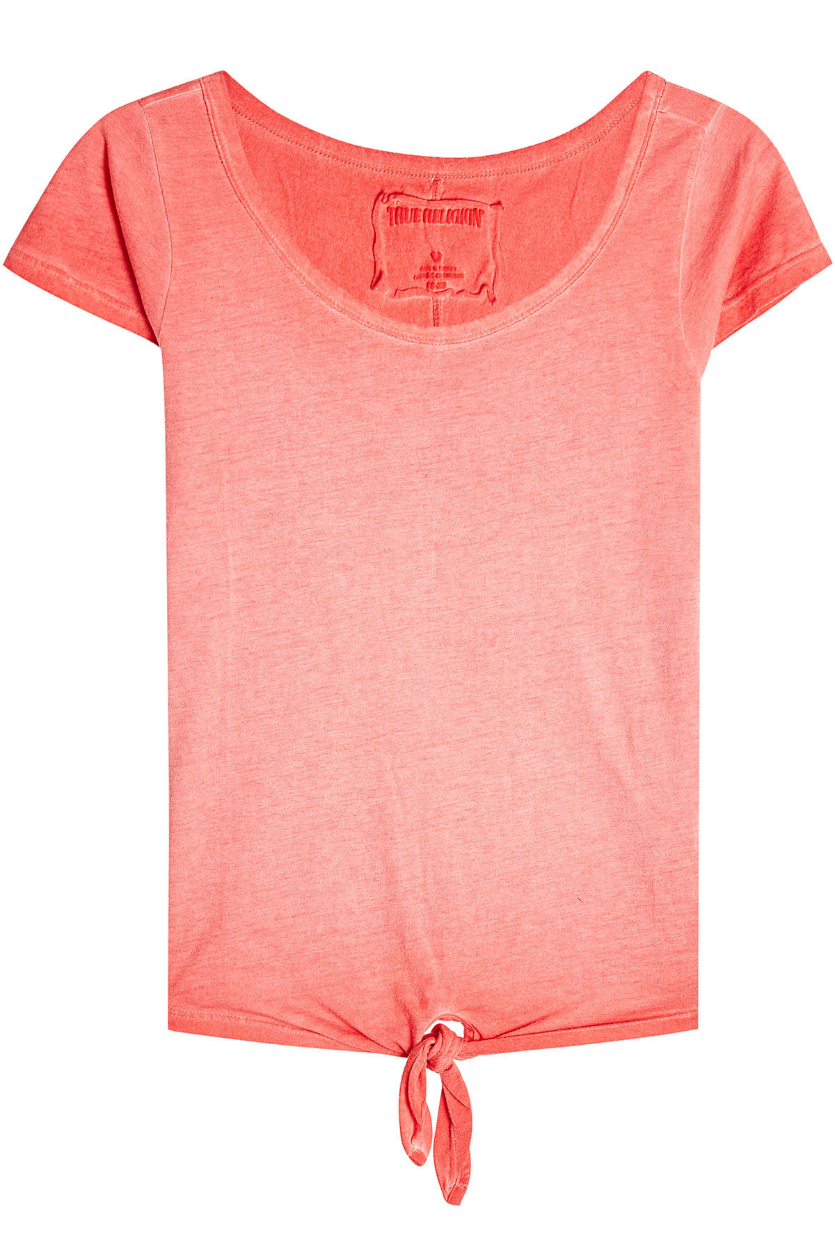 True Religion - Tie-Front T-Shirt with Cotton