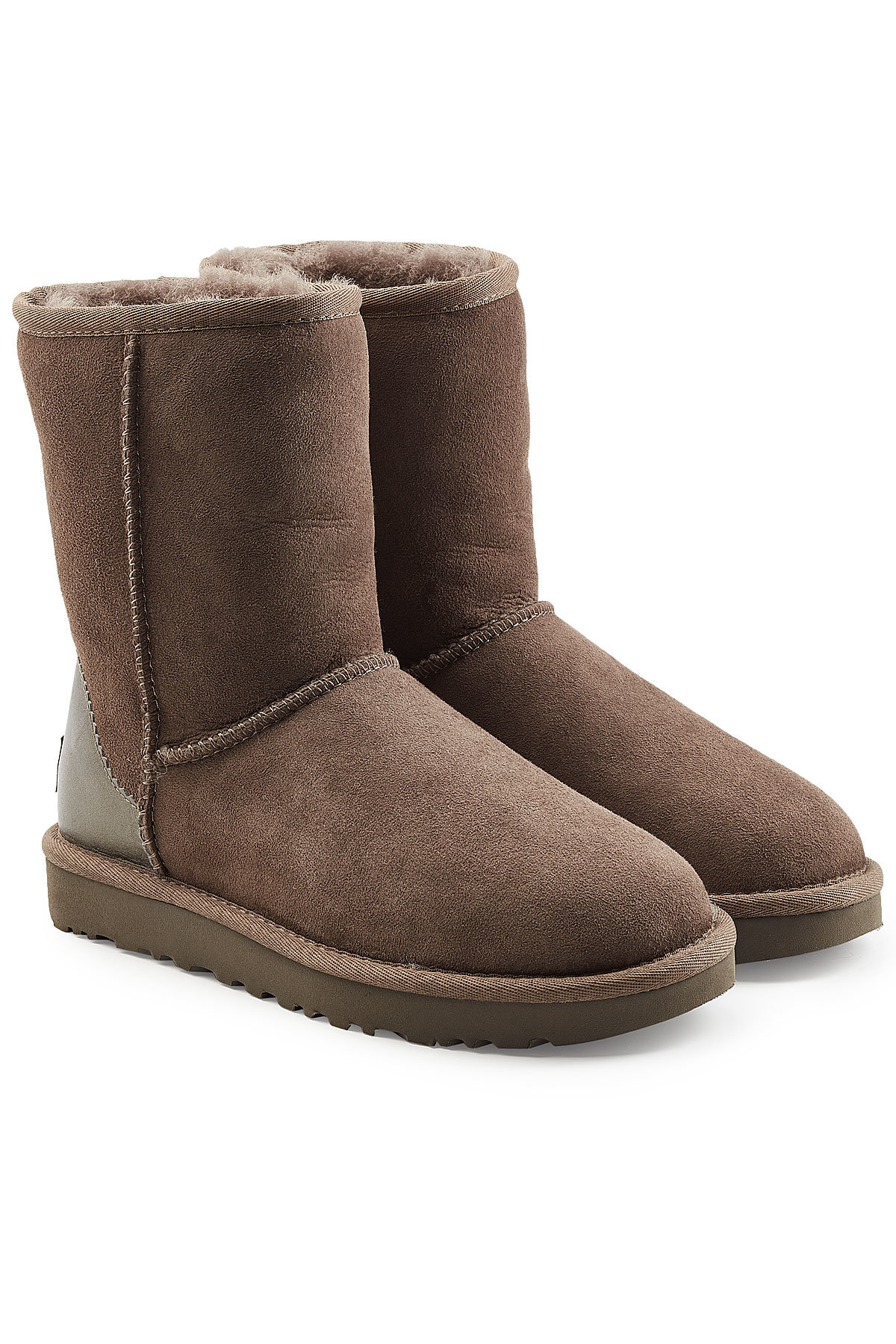 UGG Australia - Classic Short Suede Boots with Metallic Detail