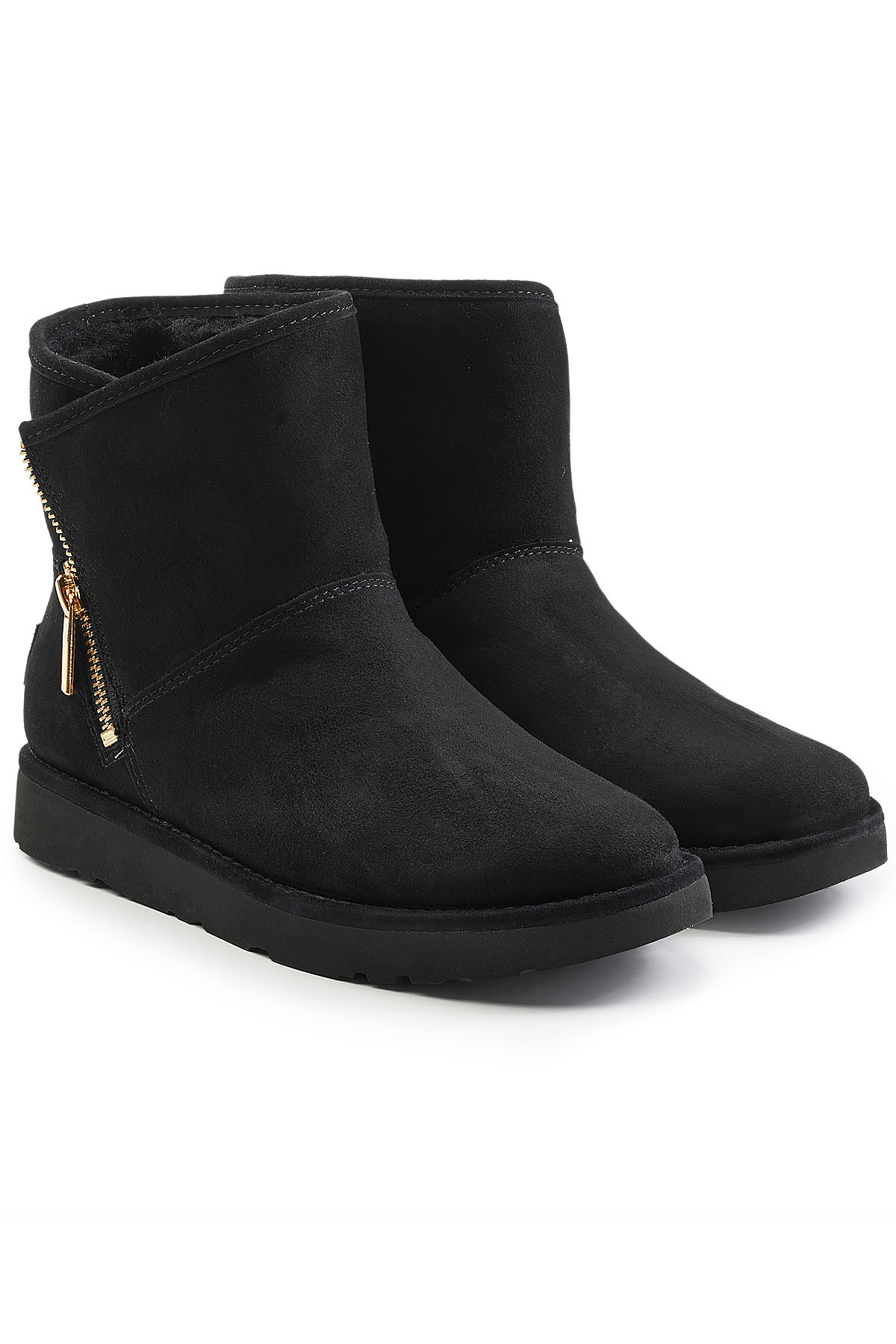 UGG Australia - Suede Boots with Zipped Side and Shearling Insole