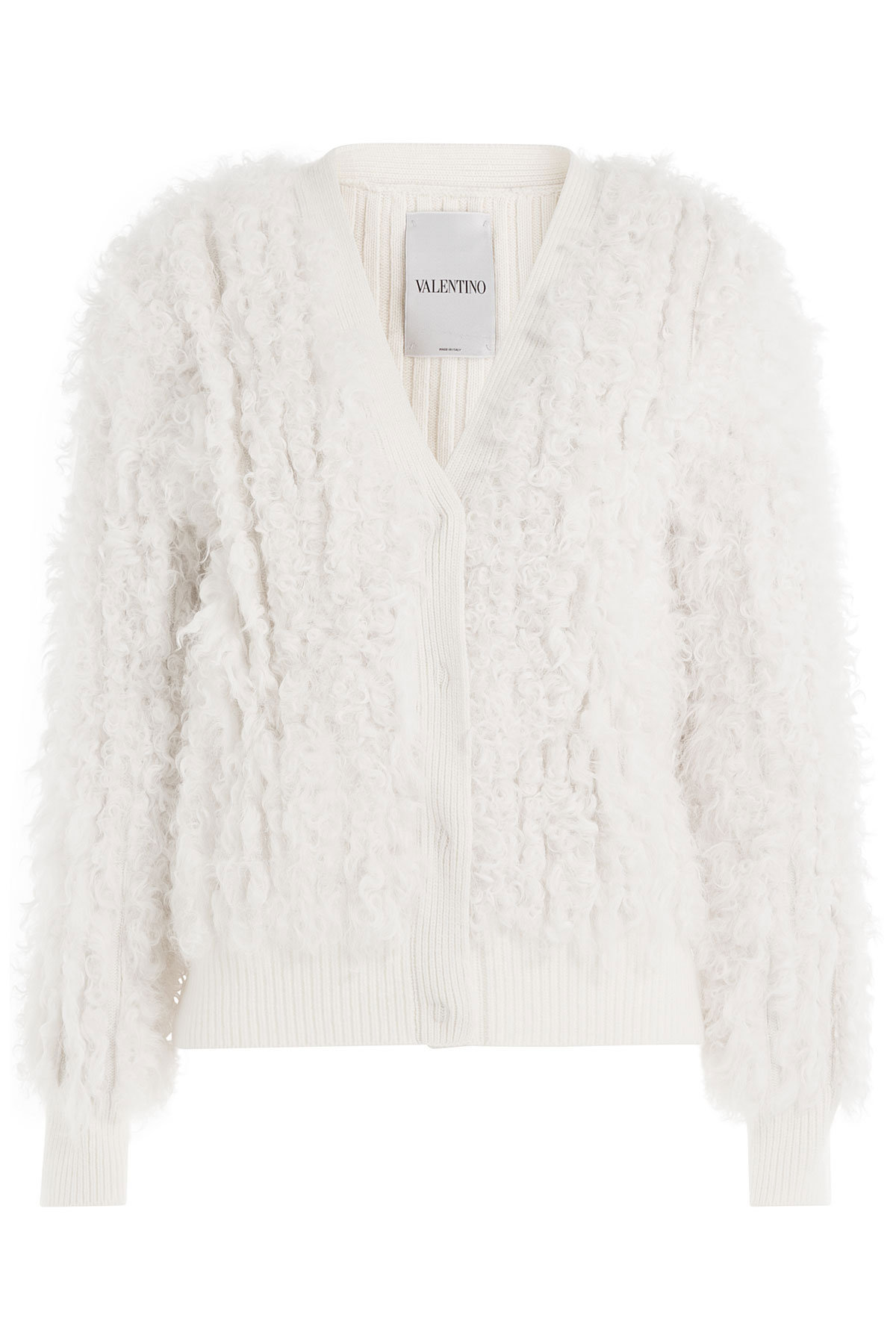 Valentino - Cashmere and Shearling Cardigan