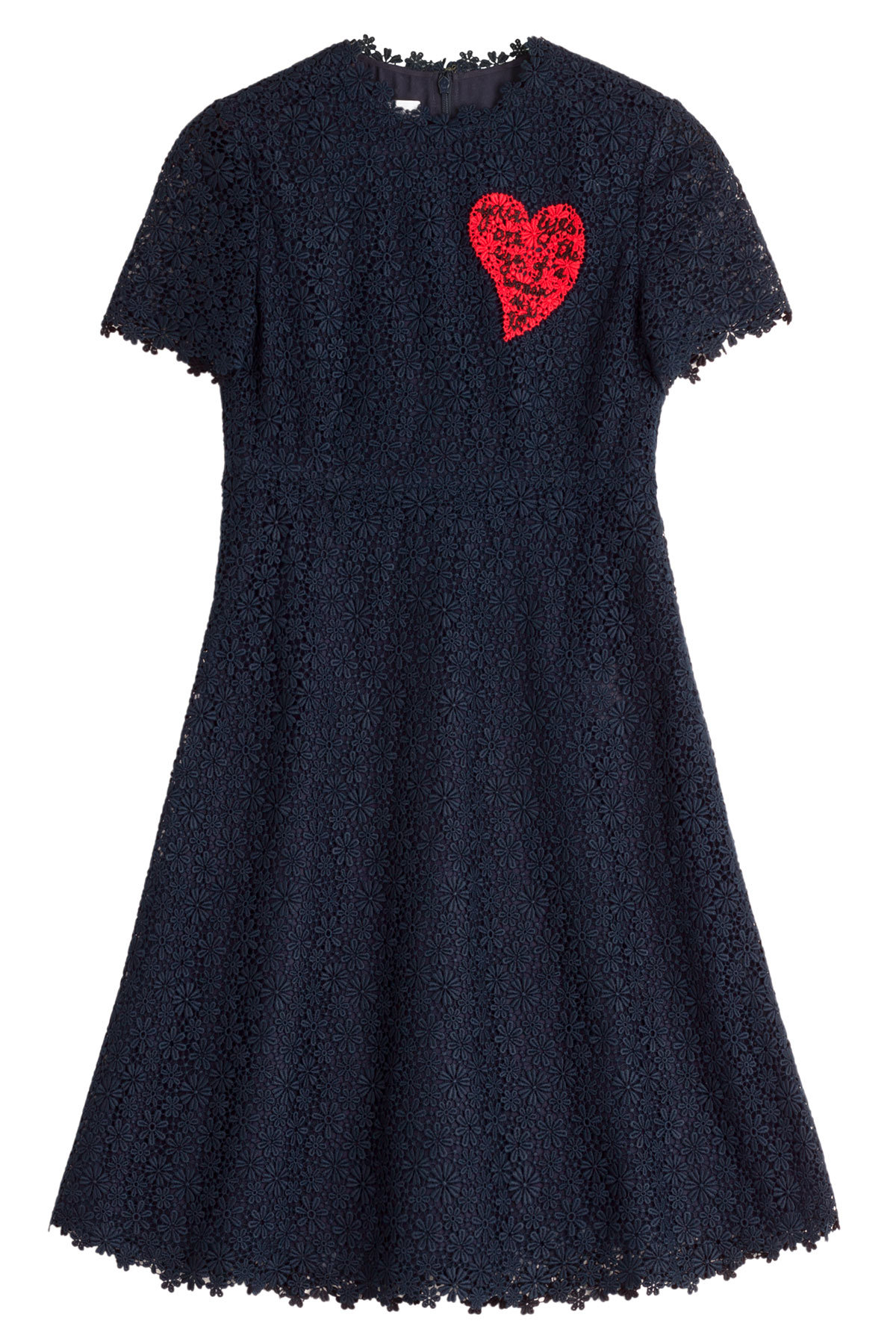 Floral Print Crocheted Cocktail Dress by Valentino