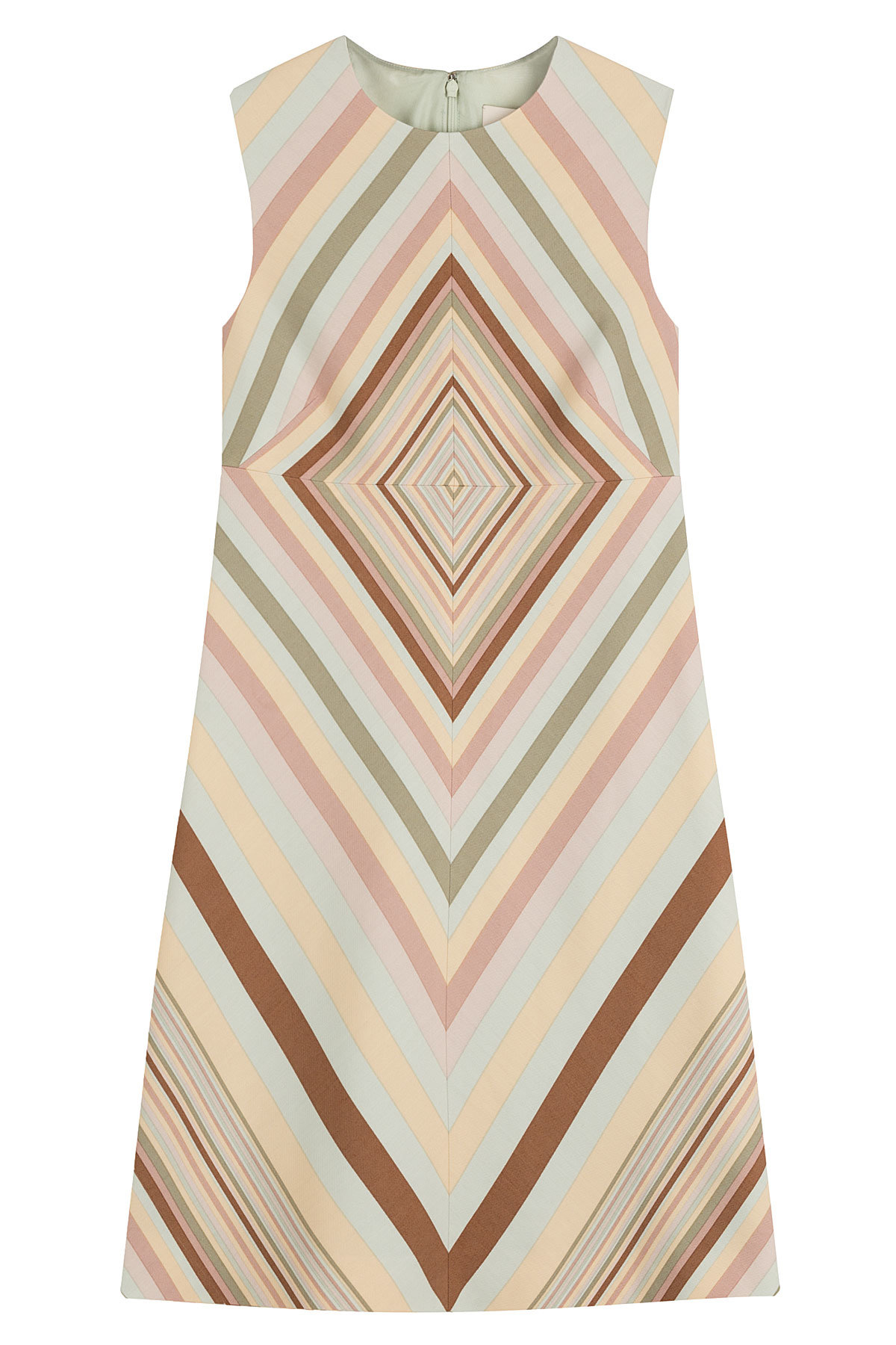 Valentino - Printed Wool-Silk Shift Dress