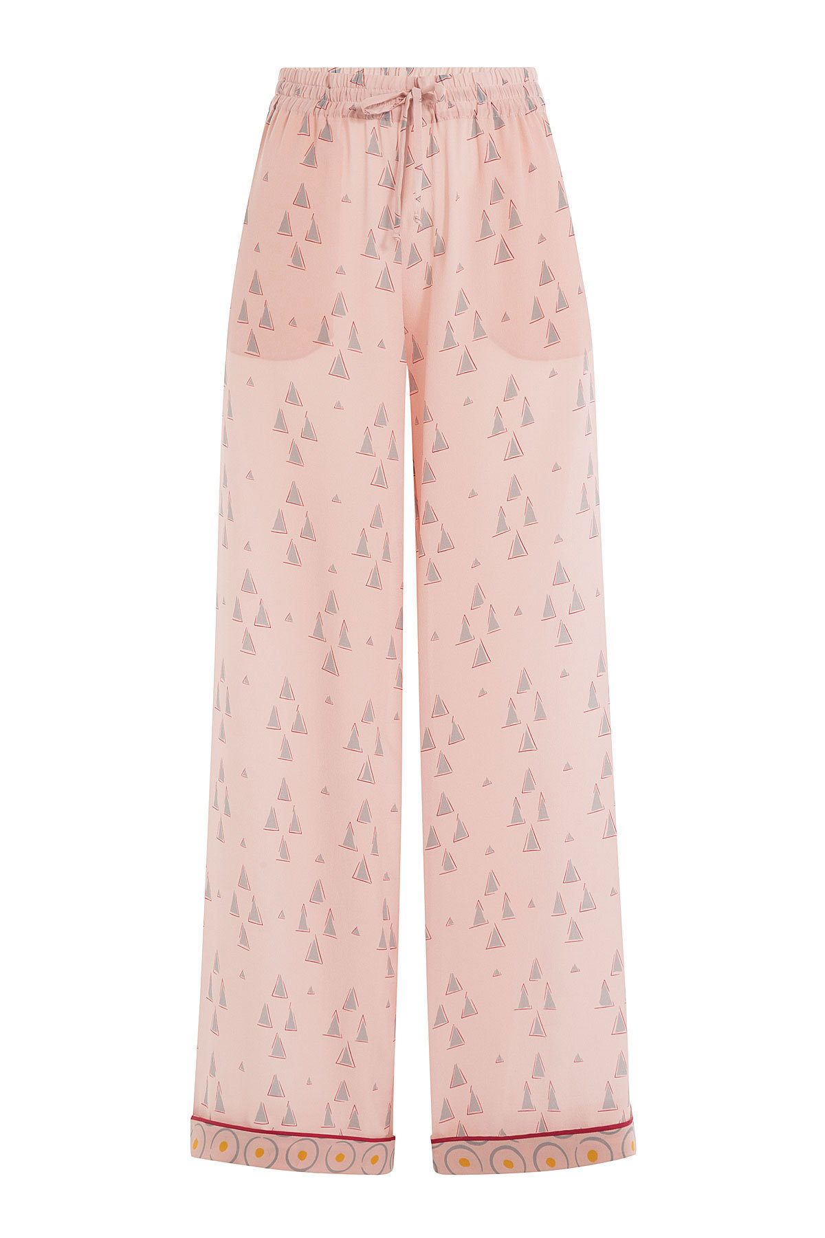 Valentino - Wide Leg Printed Silk Pants