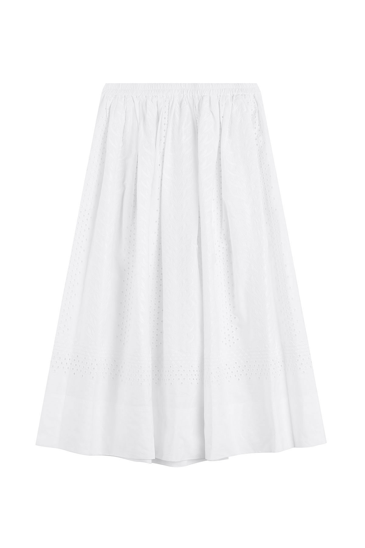 Vanessa Bruno - Cotton Skirt with Embroidery
