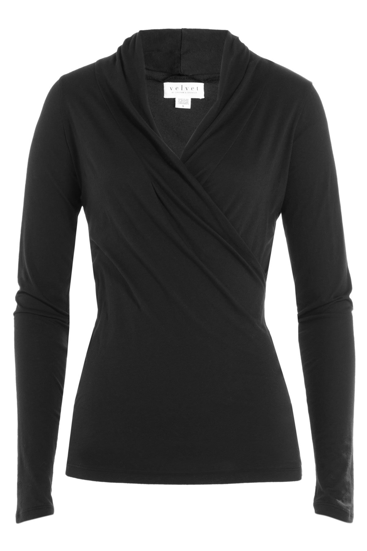 Velvet - Draped Cotton Stretch Top