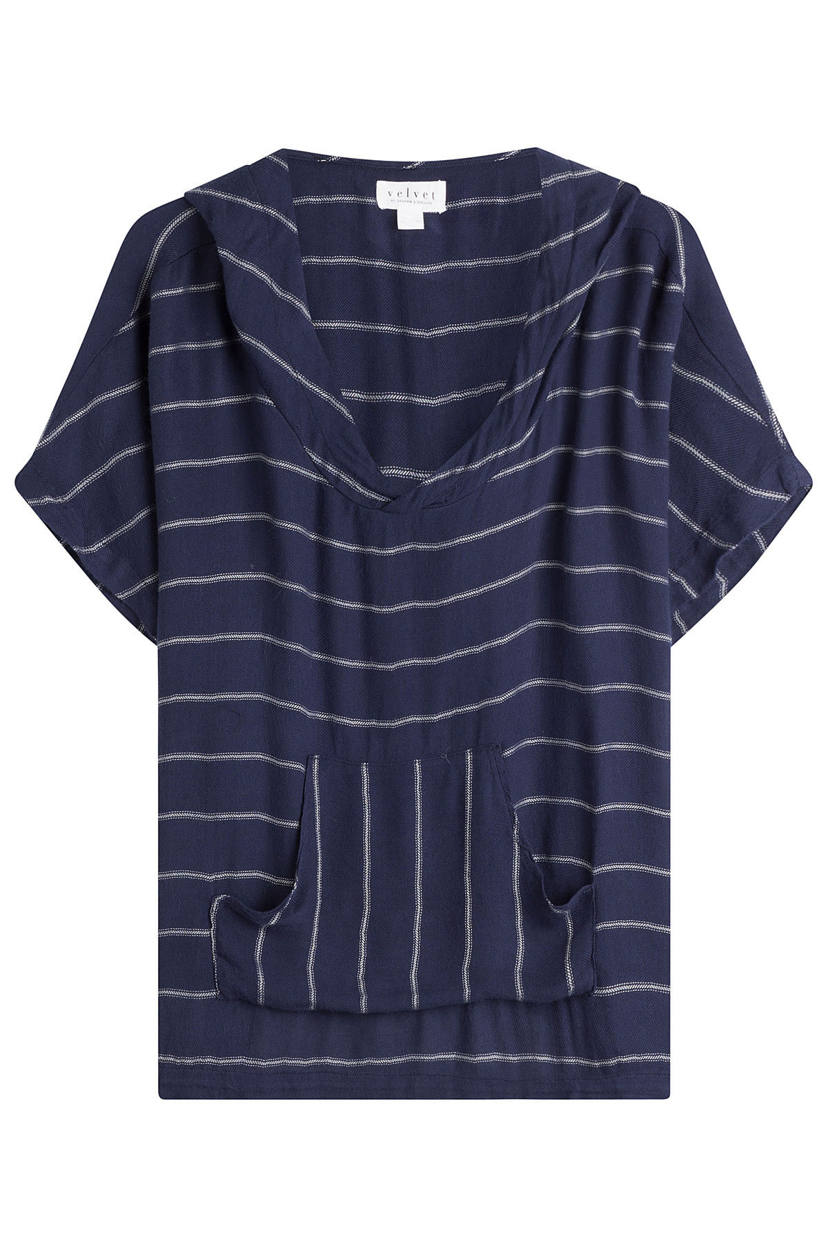 Velvet - Draped Top with Hood