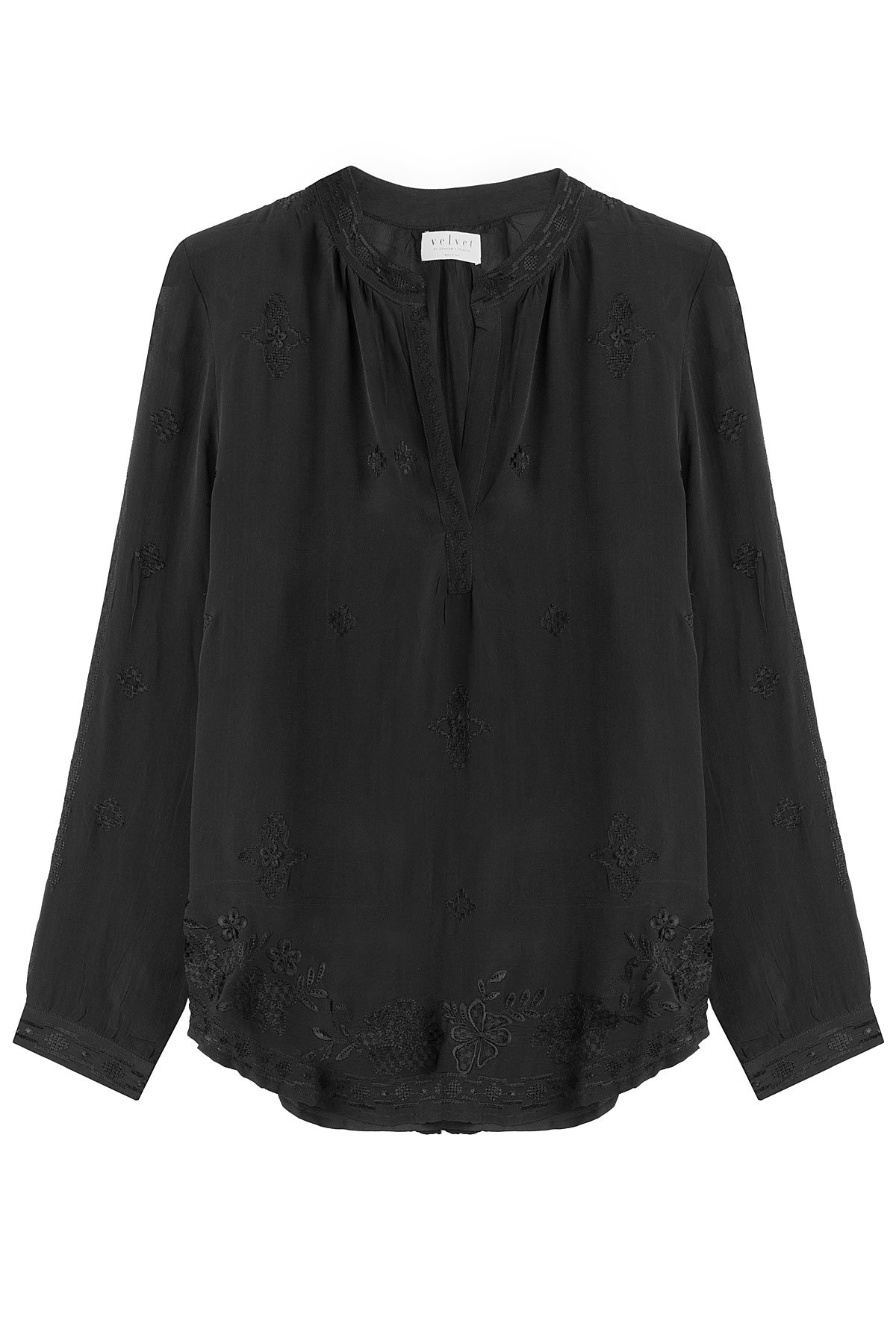 Velvet - Embroidered Blouse