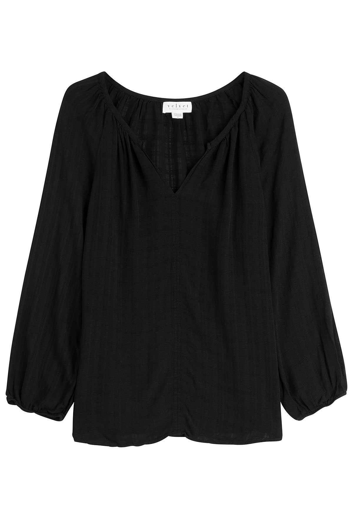 Velvet - Gauzy Draped Top