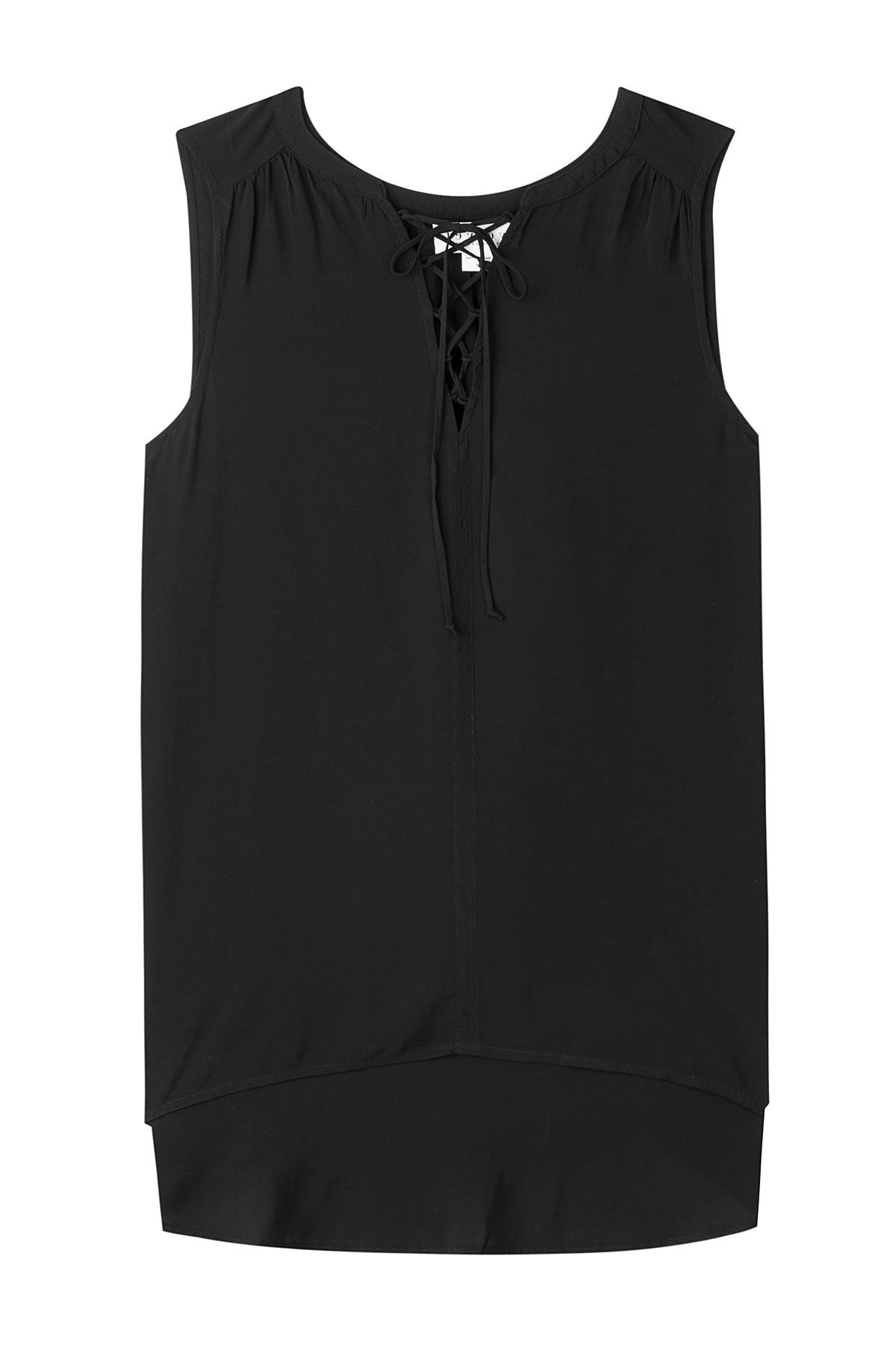 Velvet - Leonna Top with Lace-Up Front