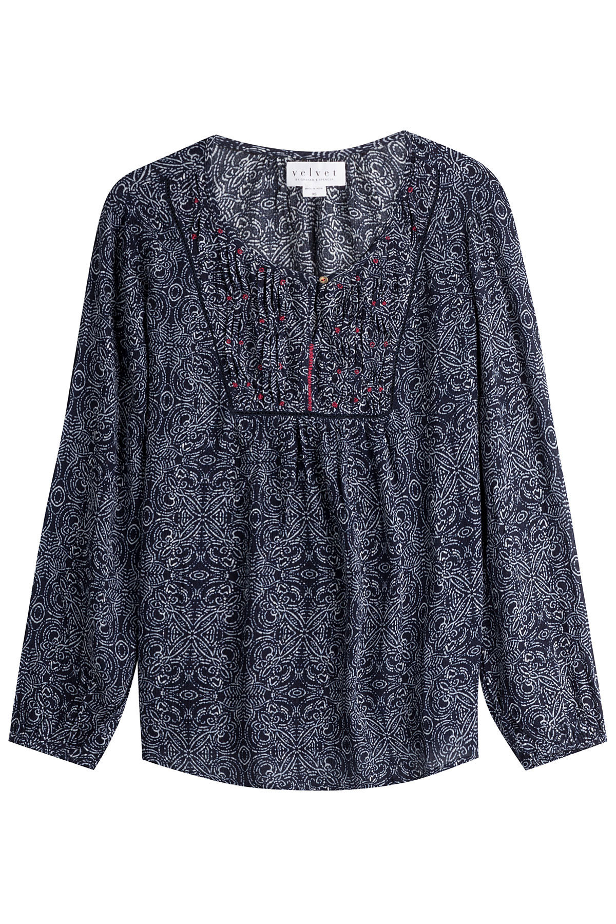 Velvet - Printed Tunic Blouse