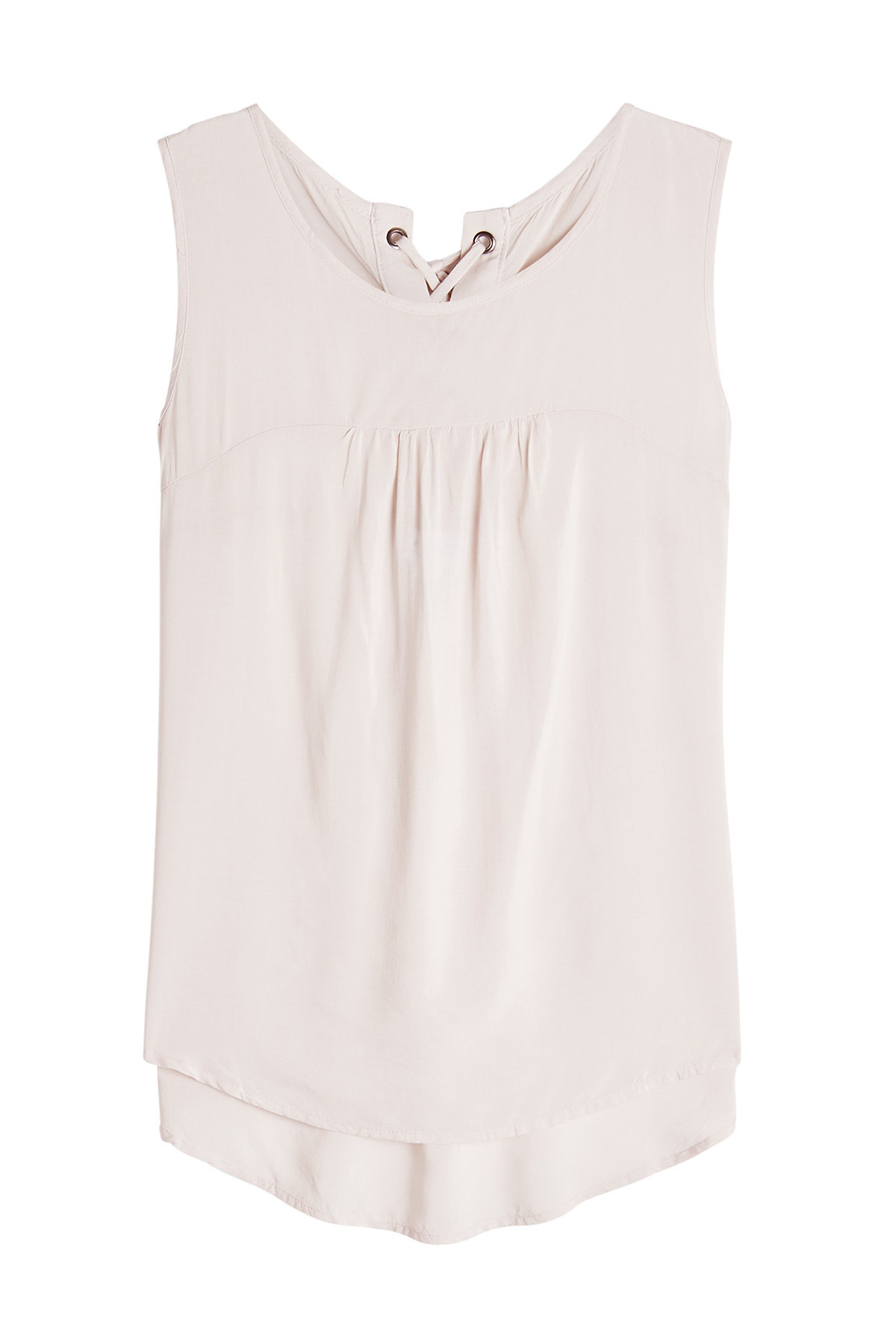 Velvet - Sleeveless Blouse with Lace Up Back