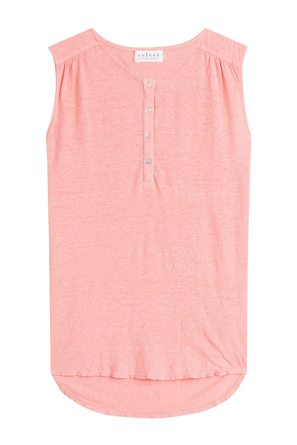 Velvet - Sleeveless Linen Top
