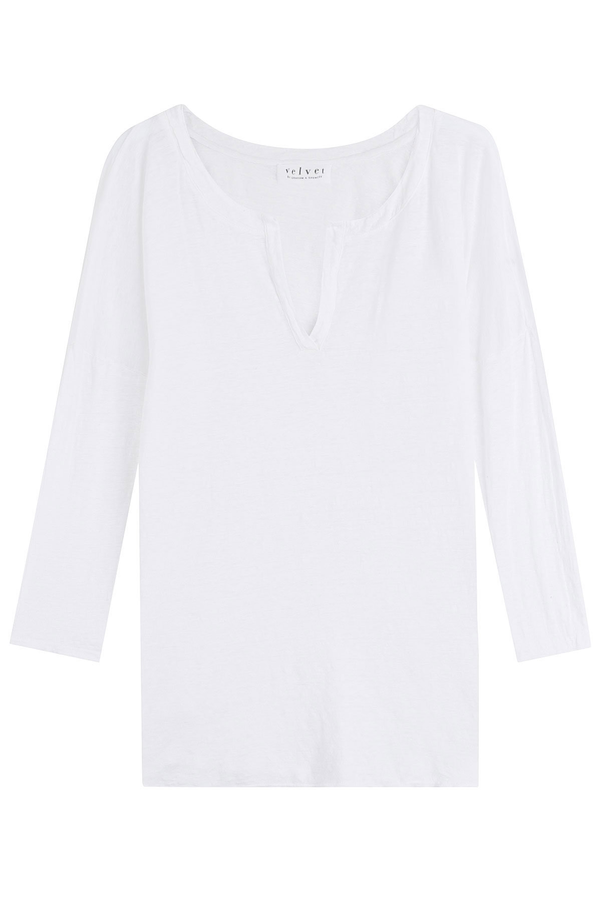 Velvet - V-Neck Linen Top