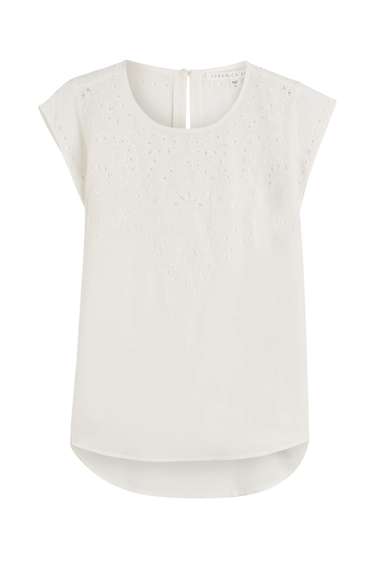Veronica Beard - Embroidered Silk Top