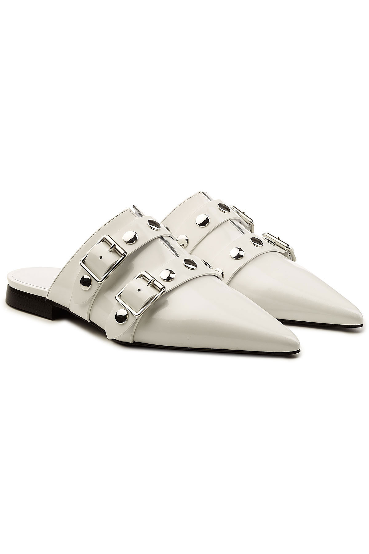 Victoria Beckham - Embellished Leather Mules