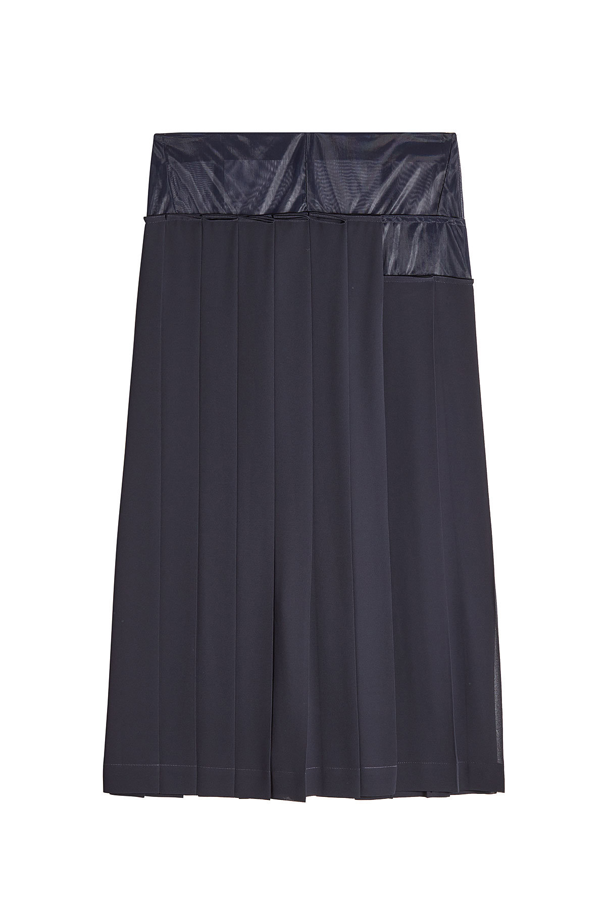 Victoria Beckham - Pleated Skirt with Mesh