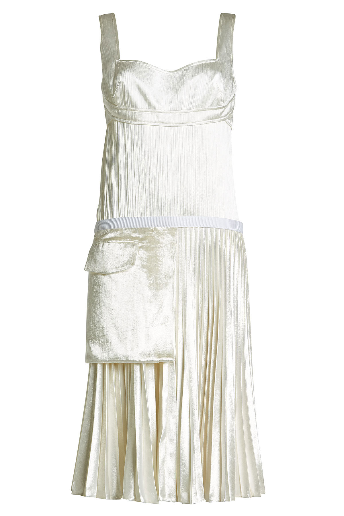 Victoria Beckham - Silk and Velvet Dress