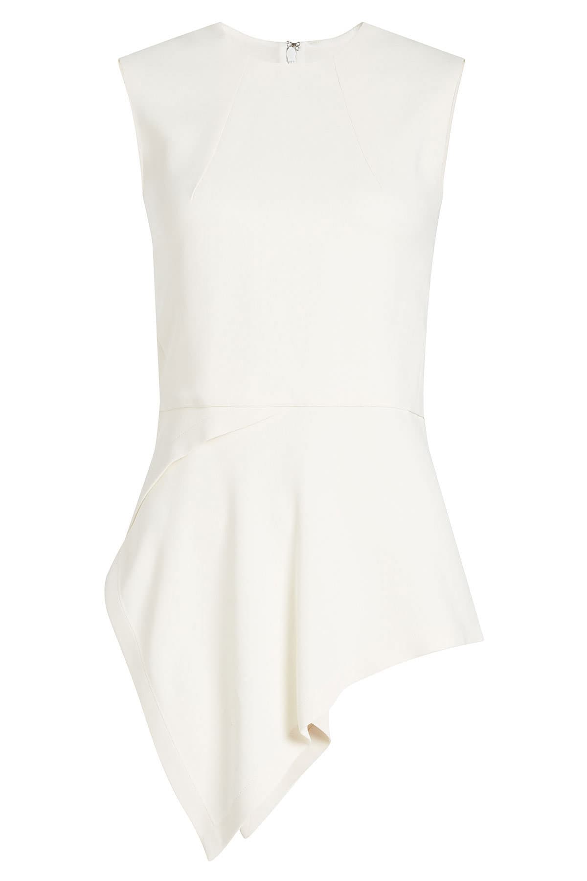Victoria Beckham - Sleeveless Top with Draped Shoulder