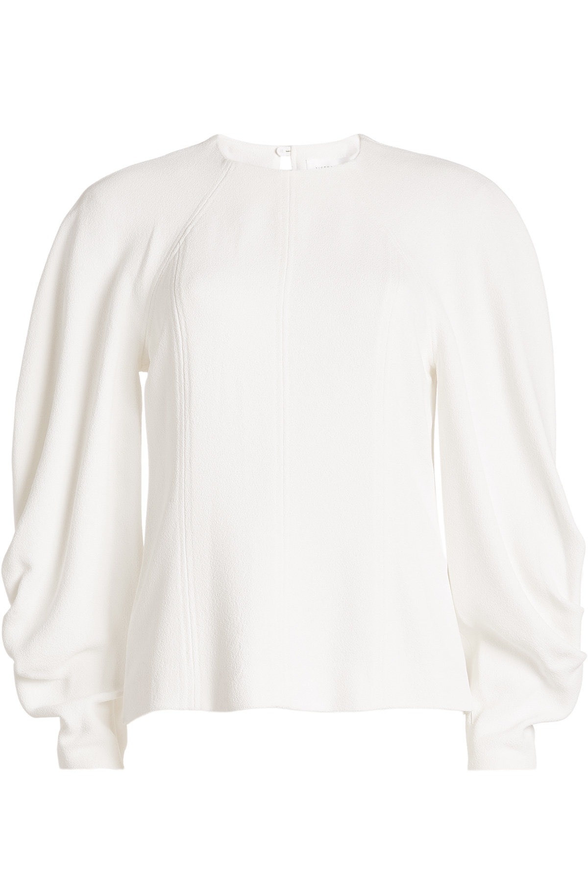 Victoria Beckham - Textured Top with Draped Sleeves