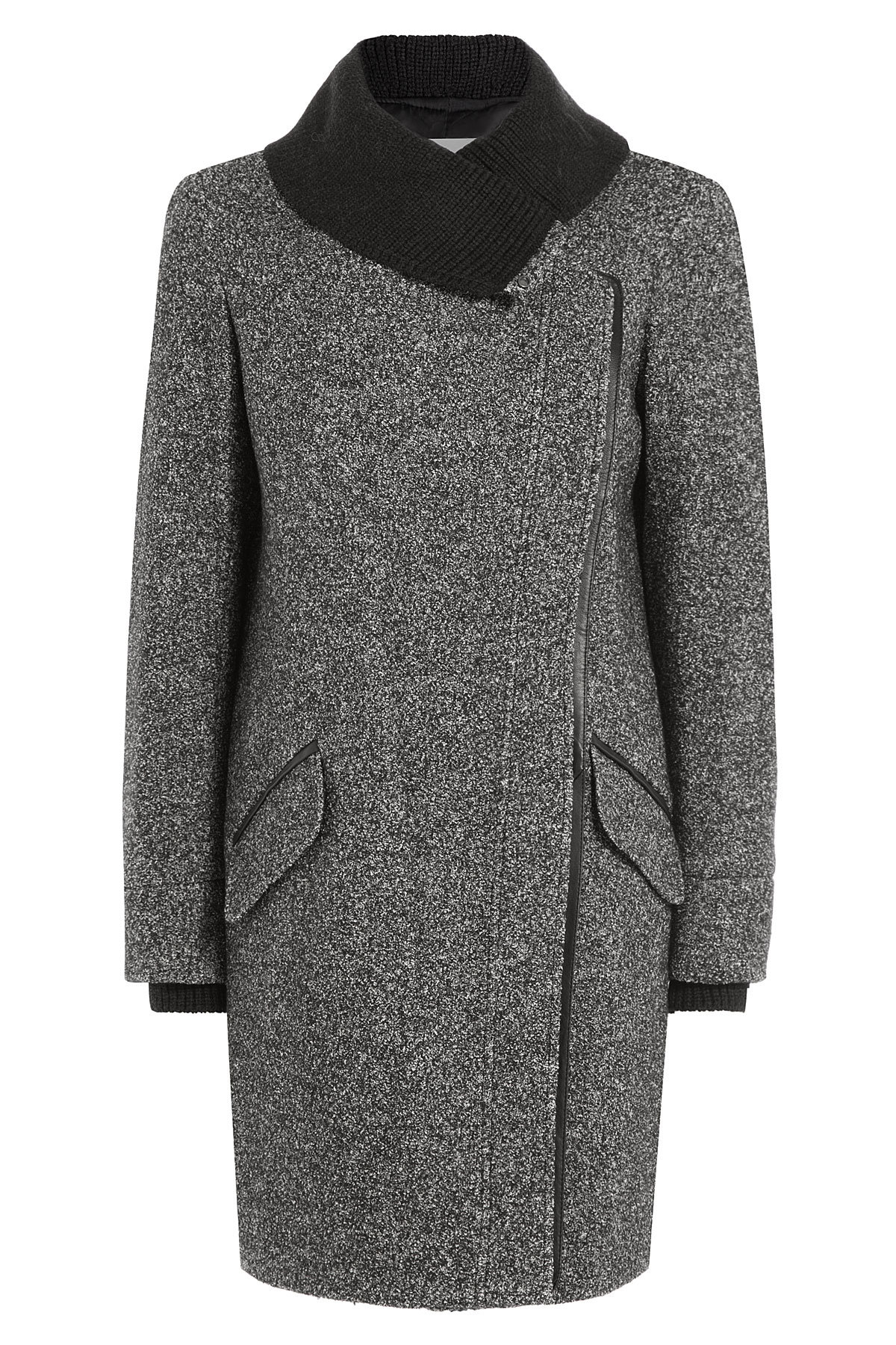 Wool-Cotton Blend Coat by Vince