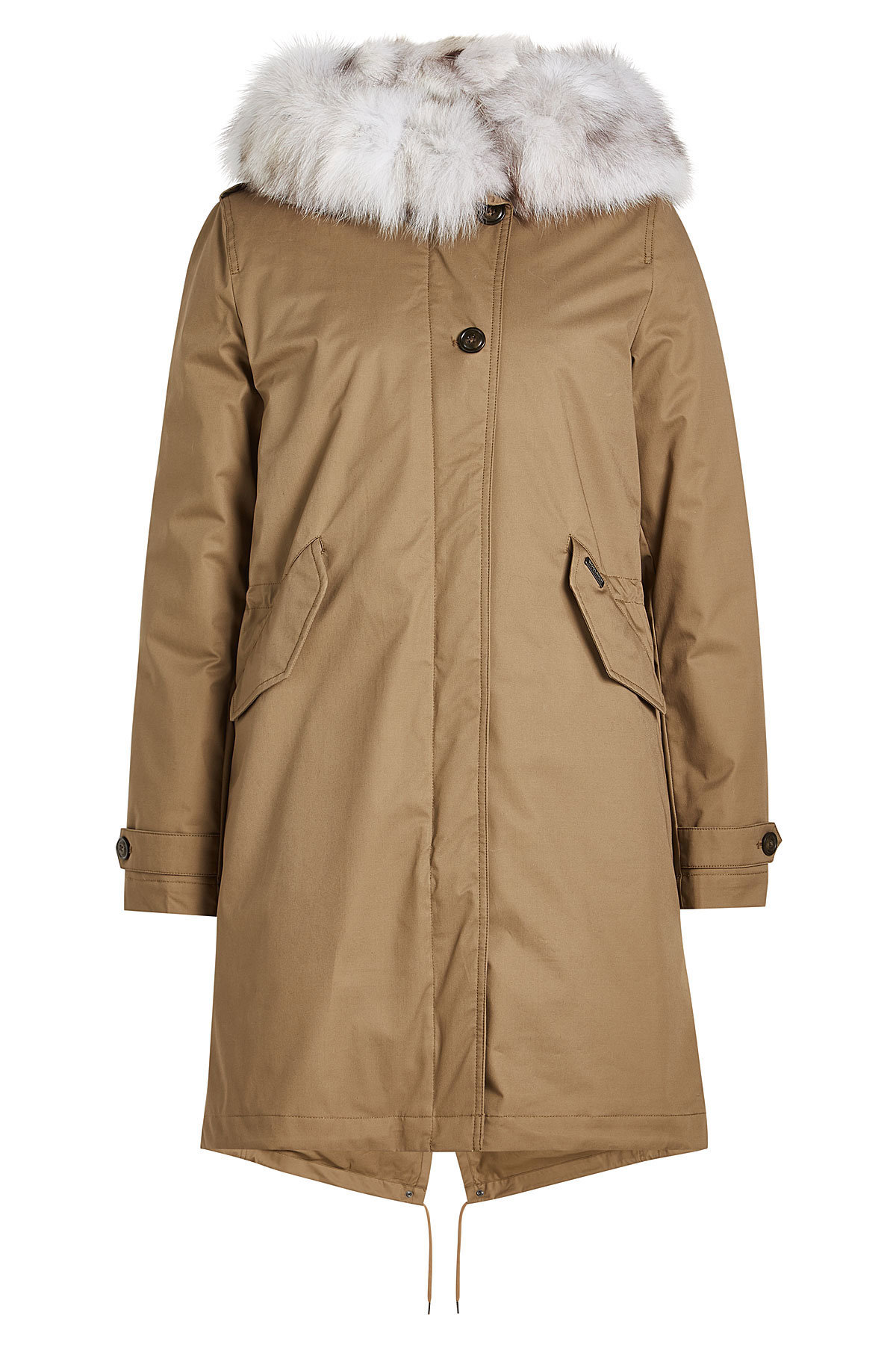 Woolrich - Literary Fox Eskimo Cotton Parka with Fur-Trimmed Hood
