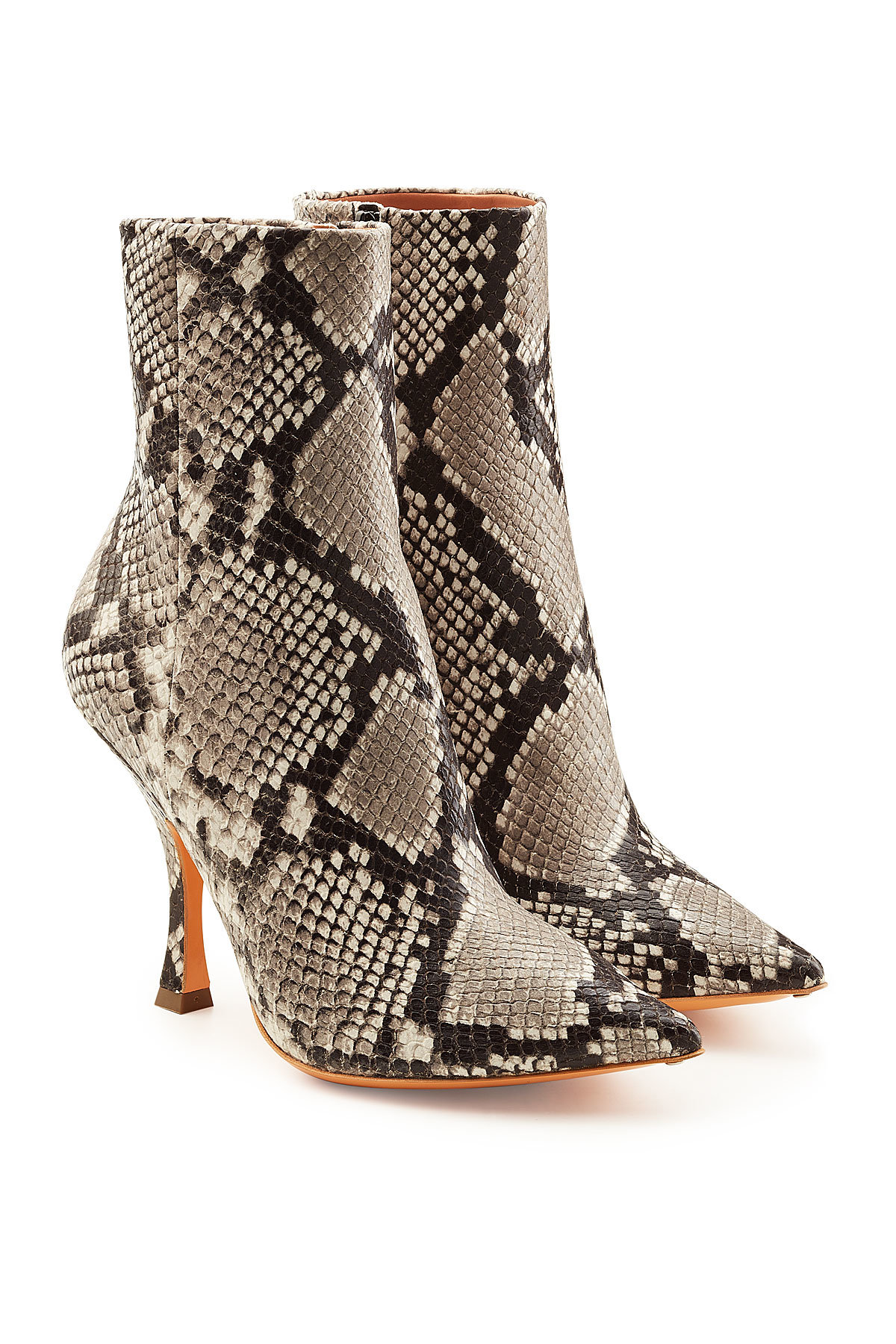 Y/Project - Snake Printed Leather Ankle Boots
