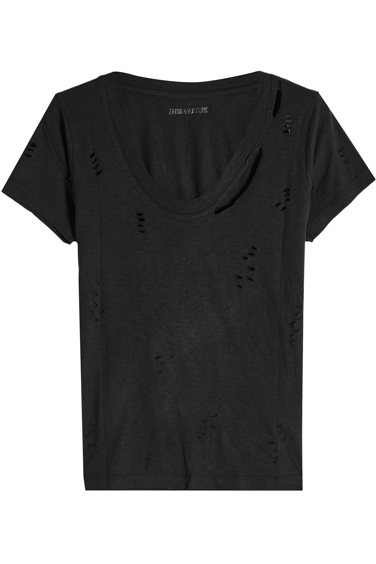 Cara Distressed T-Shirt by Zadig & Voltaire